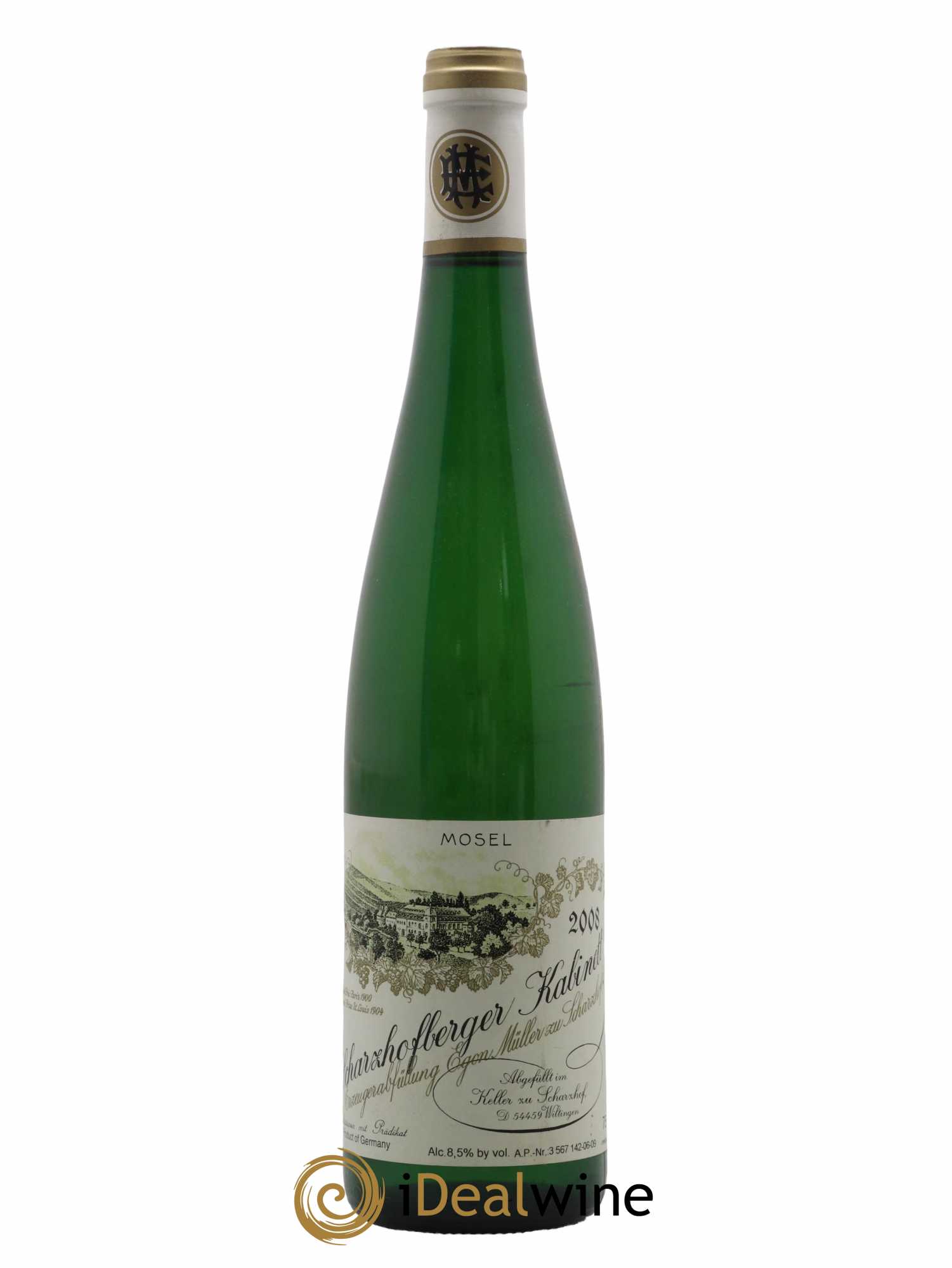 Riesling Scharzhofberger Kabinett Egon Muller 2008 - Lot de 1 bouteille - 0