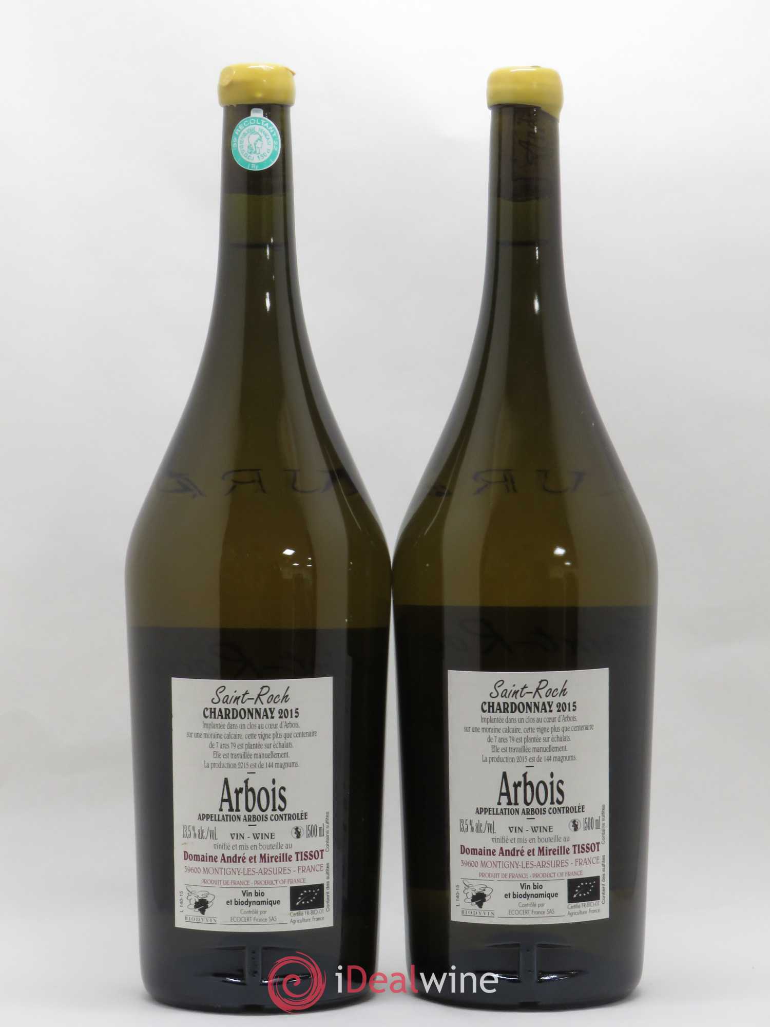 Arbois Cuvée Saint-Roch Domaine Tissot 2015 - Posten von 2 Magnum - 1
