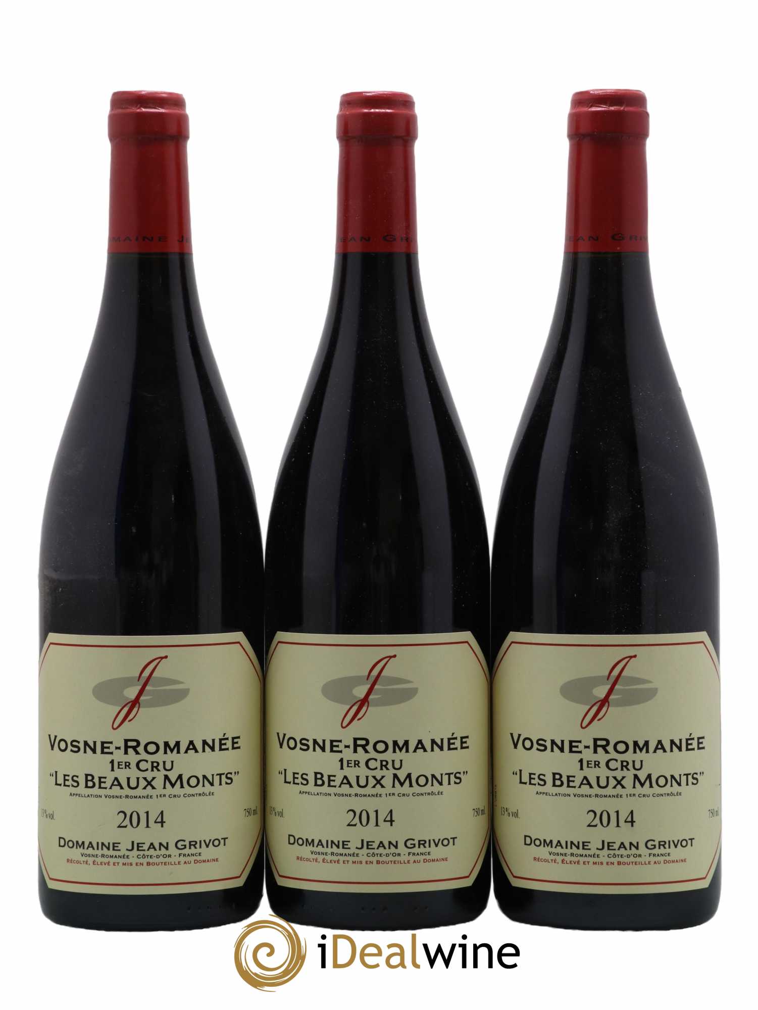 Vosne-Romanée 1er Cru Les Beaux-Monts Jean Grivot 2014 - Lot de 3 bouteilles - 0