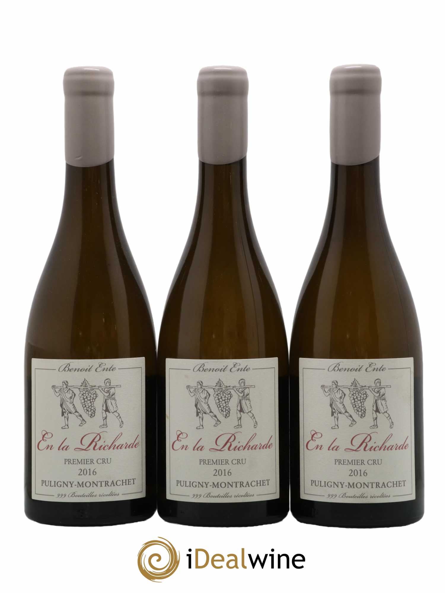 Puligny-Montrachet 1er Cru Folatières En la Richarde Benoit Ente 2016 - Lot de 3 bouteilles - 0