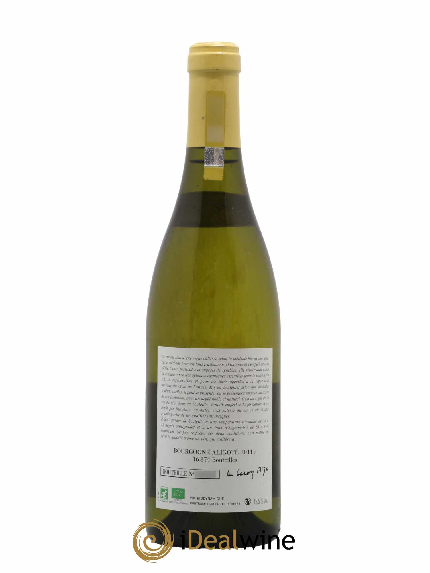 Bourgogne Aligoté Leroy (Domaine) 2011 - Lot of 1 bottle - 1