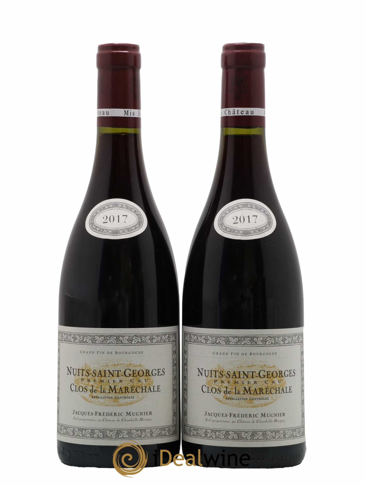 Nuits-Saint-Georges 1er Cru Clos de La Maréchale Jacques-Frédéric Mugnier 2017 - Lot de 2 bouteilles - 0