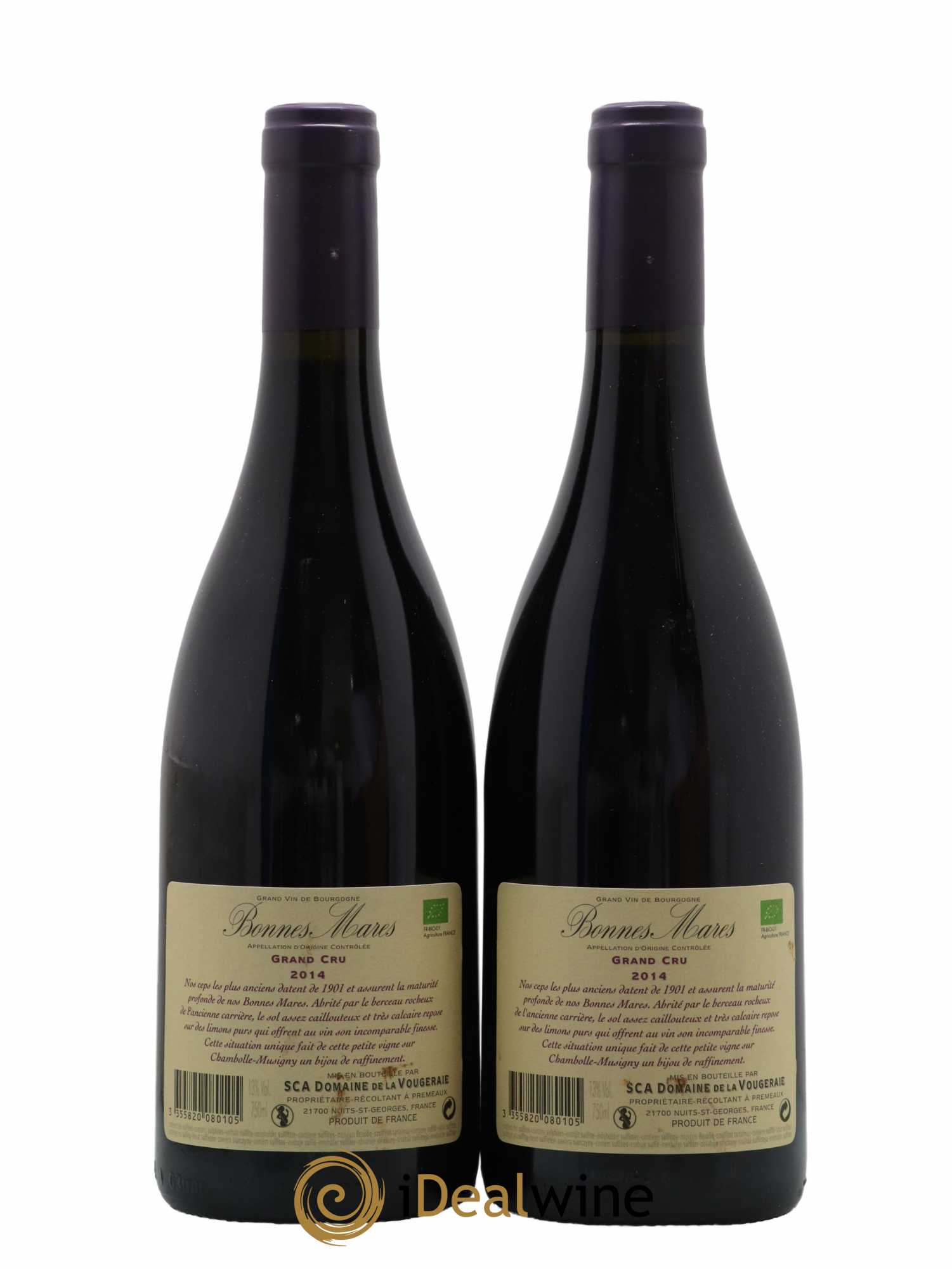 Bonnes-Mares Grand Cru La Vougeraie 2014 - Lot de 2 bouteilles - 1