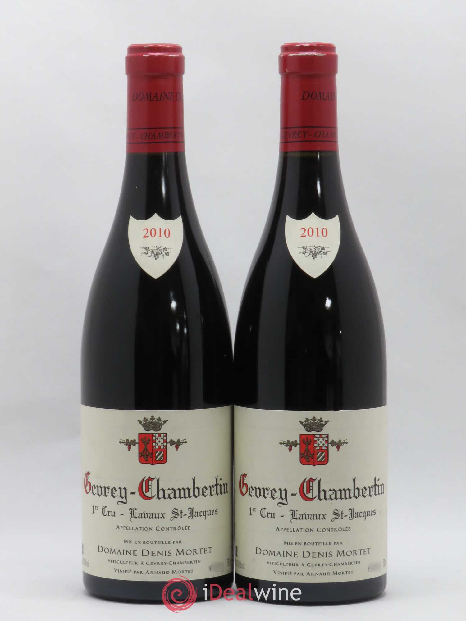Gevrey-Chambertin 1er Cru Lavaux Saint Jacques Denis Mortet (Domaine) 2010 - Lot de 2 bouteilles - 0