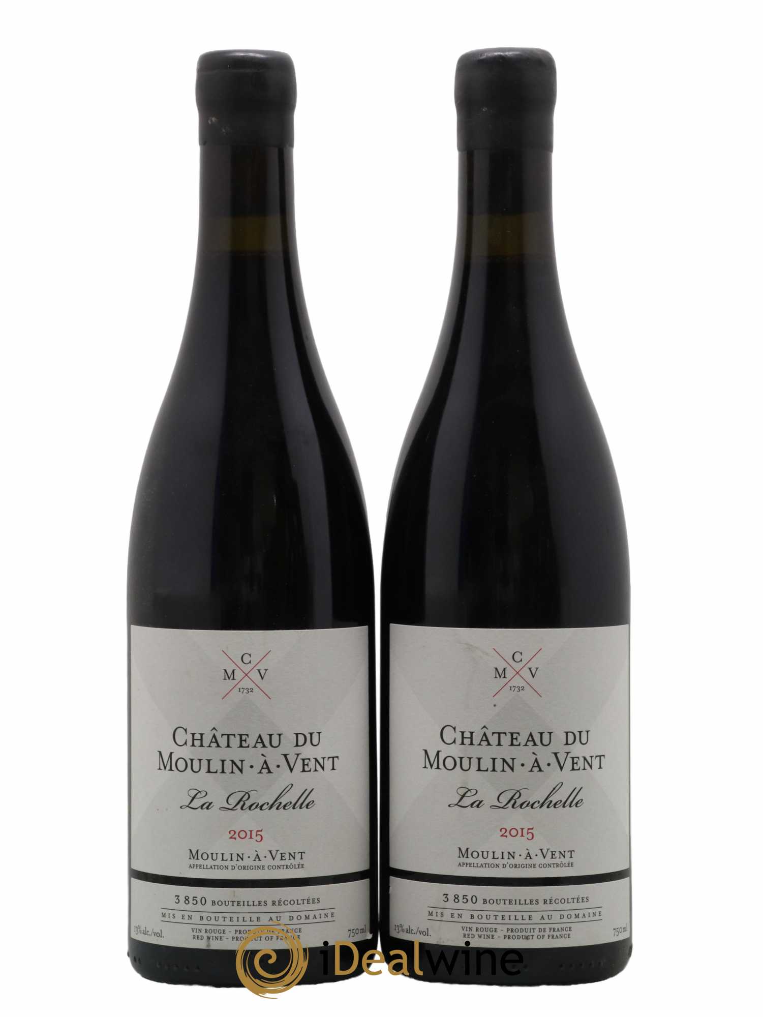 Moulin-à-Vent La Rochelle Château du Moulin à Vent 2015 - Lot de 2 bouteilles - 0