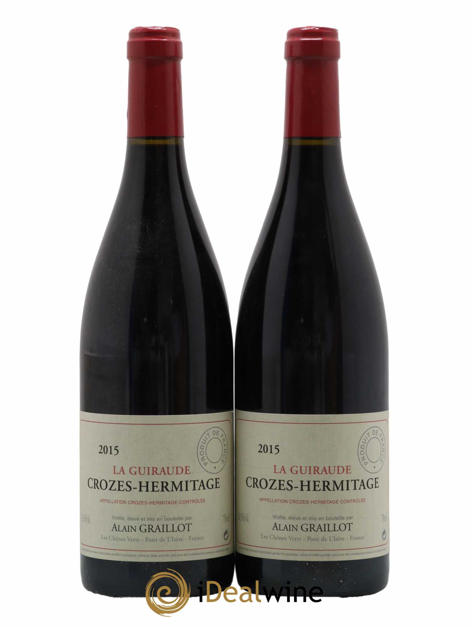 Crozes-Hermitage La Guiraude Domaine Graillot 2015 - Lot de 2 bouteilles - 0