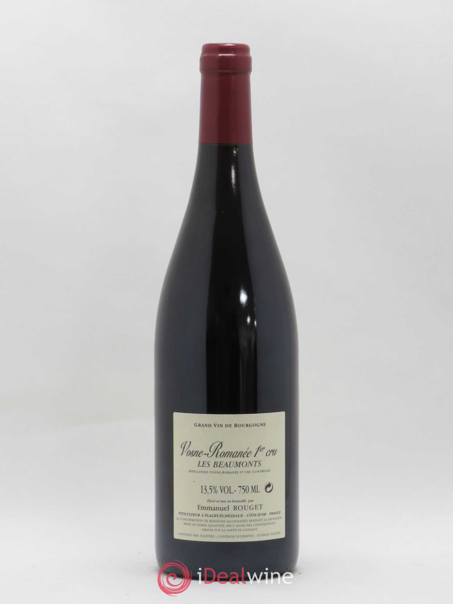 Vosne-Romanée 1er Cru Les Beaumonts Emmanuel Rouget 2009 - Lot de 1 bouteille - 1