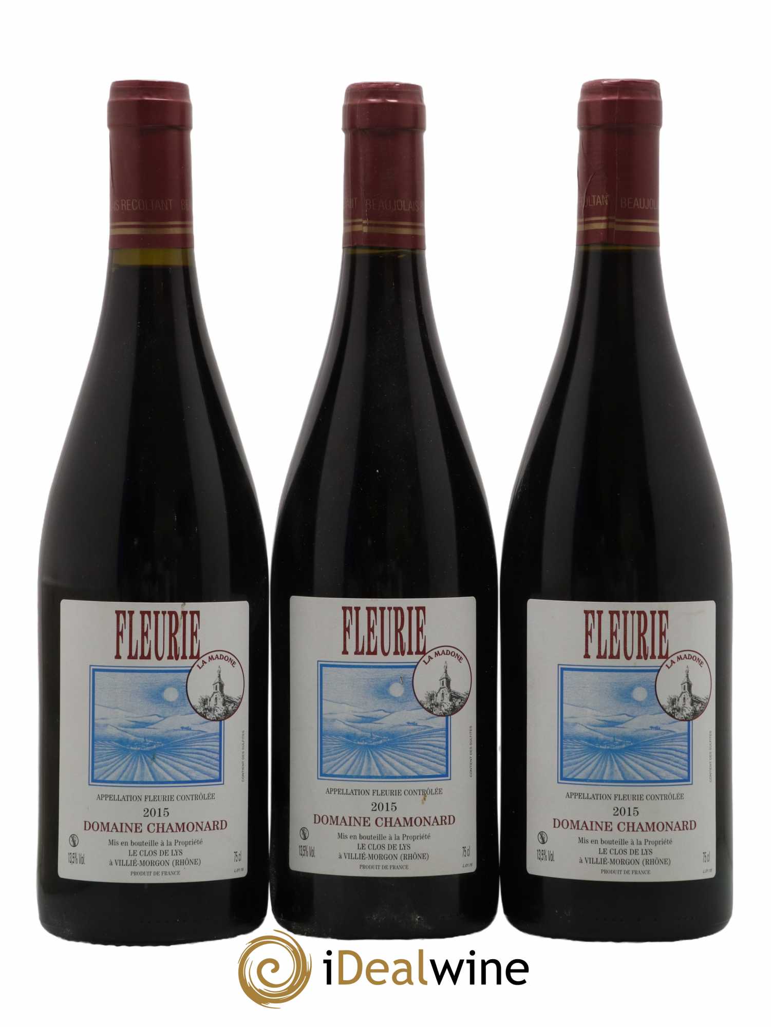 Fleurie Joseph Chamonard (Domaine) La Madone 2015 - Lot de 3 bouteilles - 0
