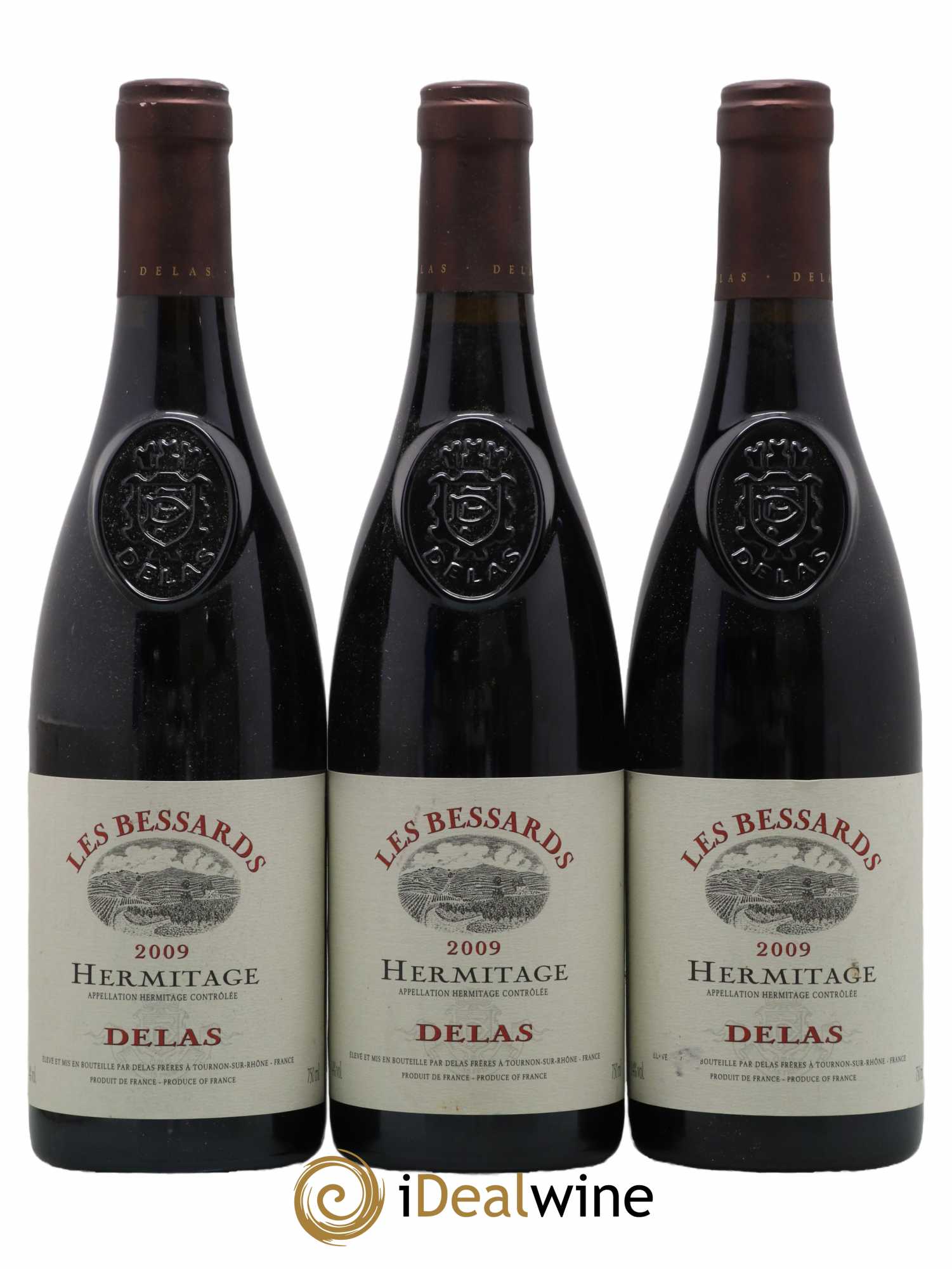 Hermitage Les Bessards Delas Frères 2009 - Lot de 3 bouteilles - 0