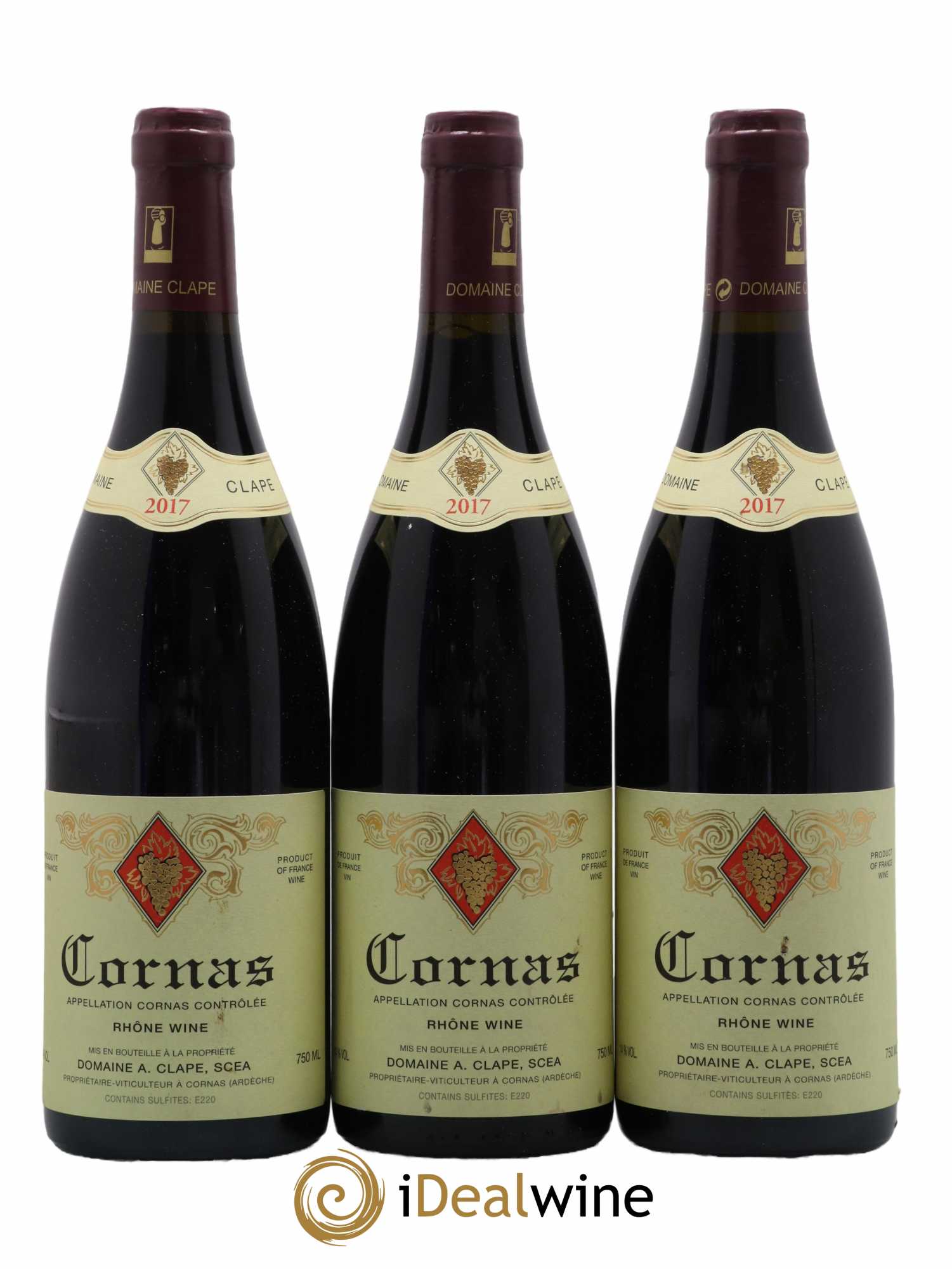 Cornas Auguste Clape 2017 - Lot de 3 bouteilles - 0