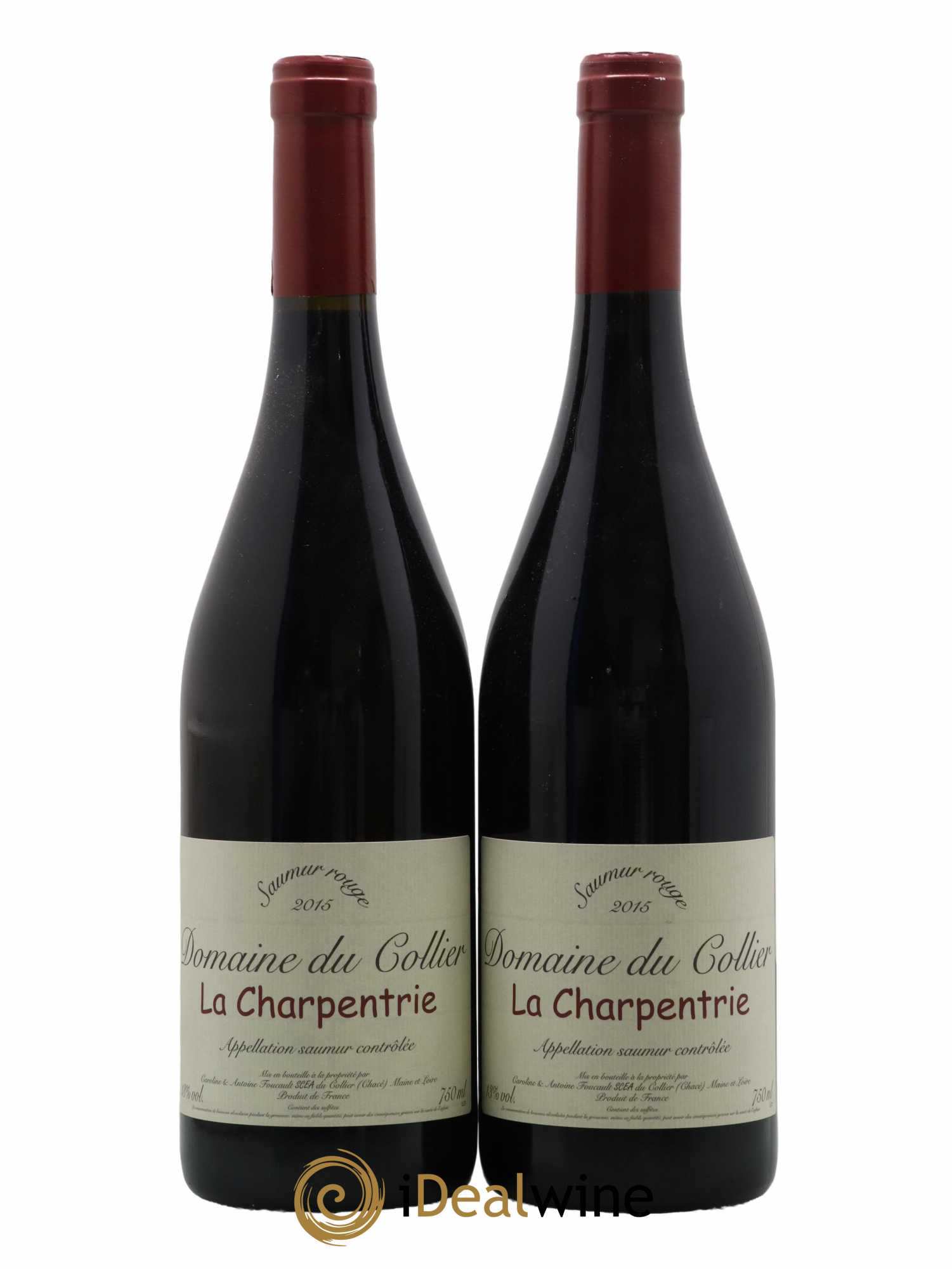 Saumur La Charpentrie Domaine du Collier 2015 - Lot de 2 bouteilles - 0