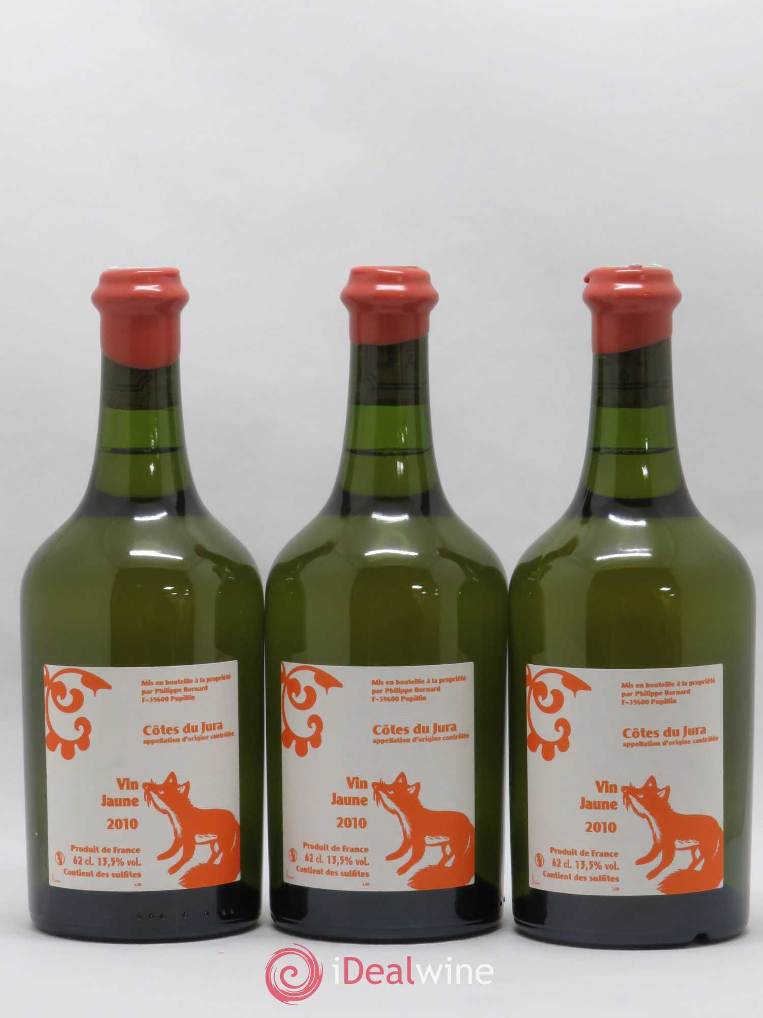Côtes du Jura Vin Jaune Bornard 2010 - Lot de 3 bouteilles - 0
