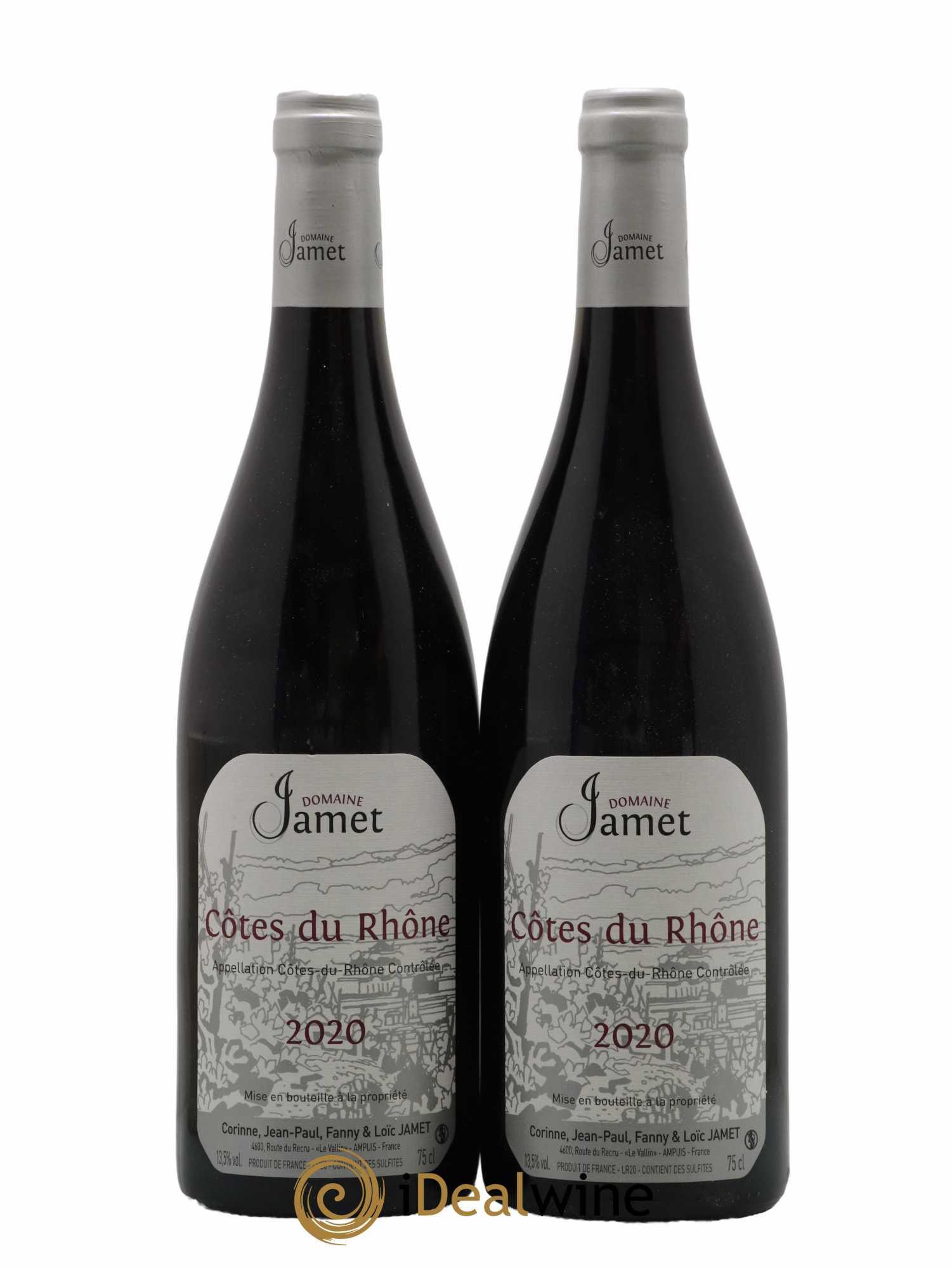Côtes-du-Rhône Jamet (Domaine) 2020 - Lot de 2 bouteilles - 0