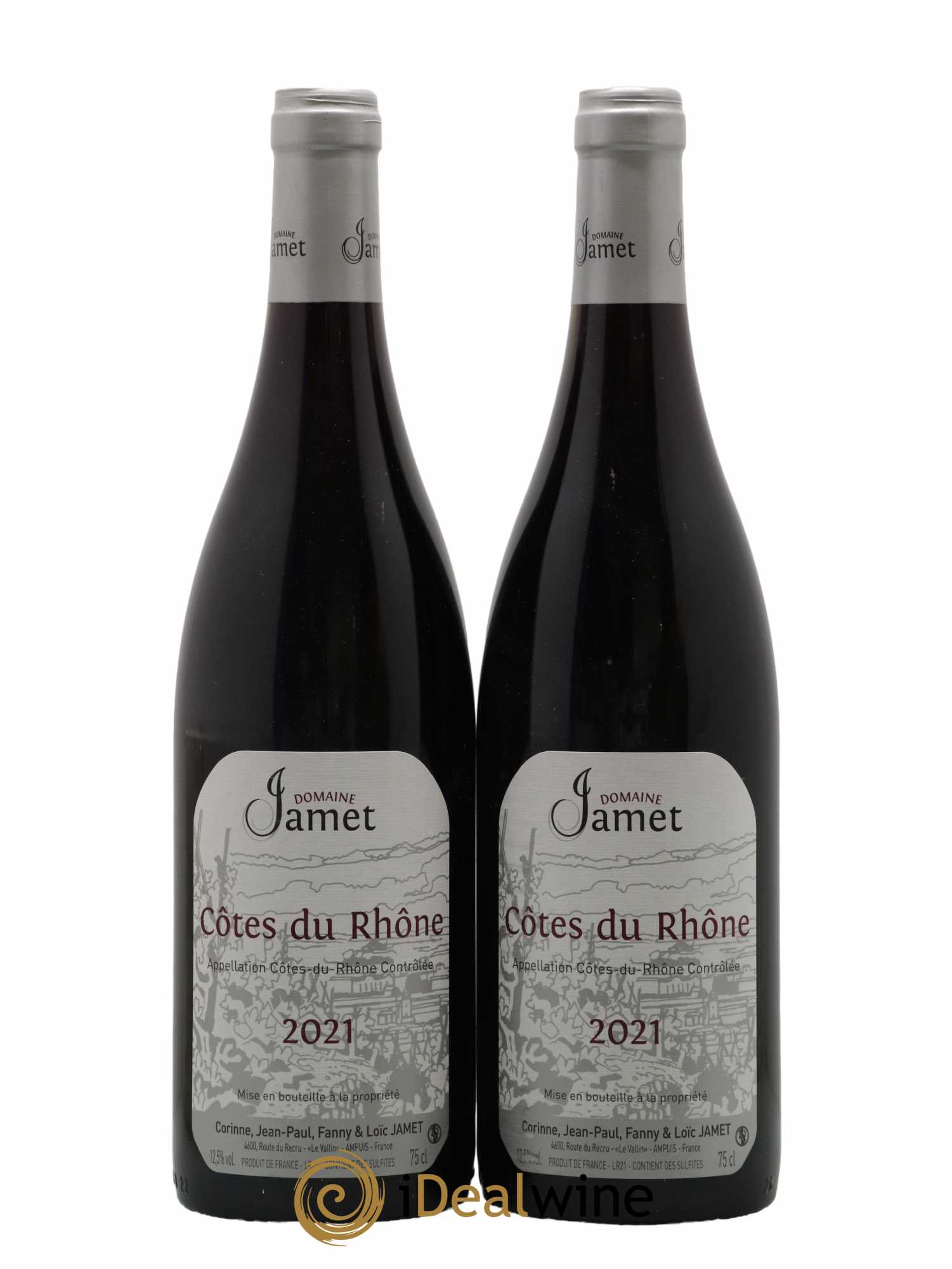 Côtes-du-Rhône Jamet (Domaine) 2021 - Lot de 2 bouteilles - 0