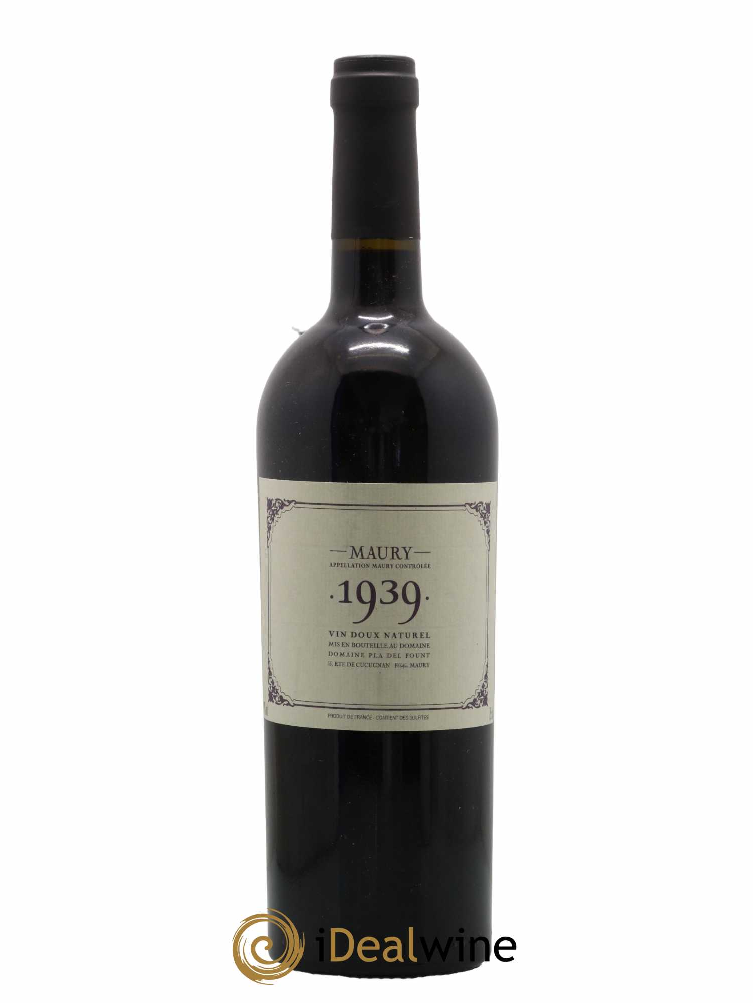 Maury Pla del Fount (Domaine) 1939 - Lot de 1 bouteille - 0