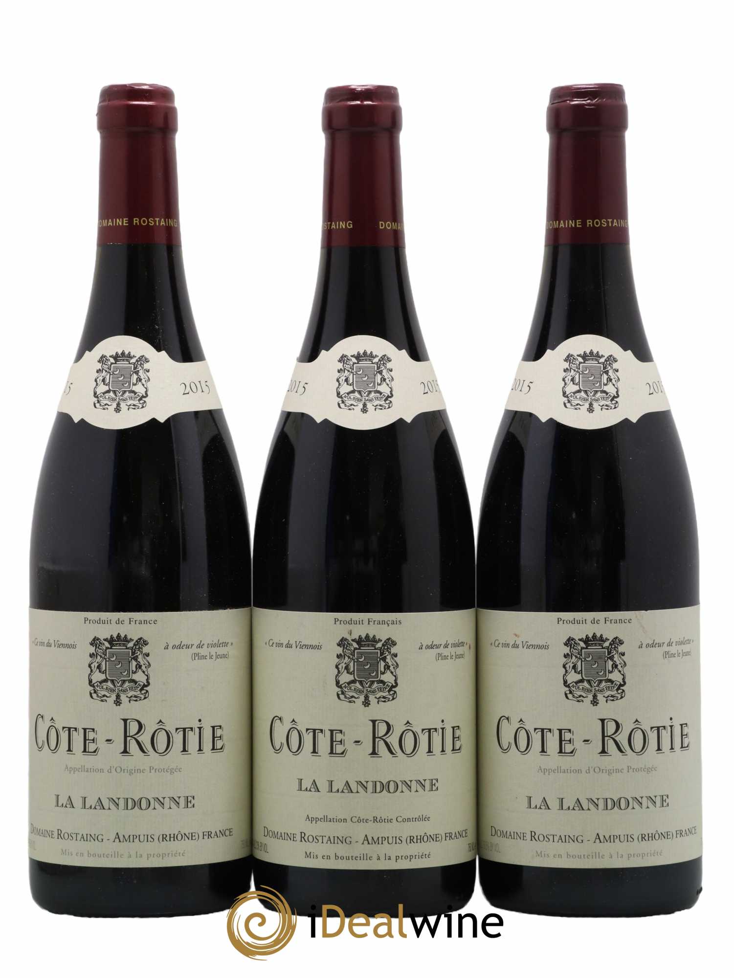 Côte-Rôtie La Landonne René Rostaing 2015 - Lot de 3 bouteilles - 0