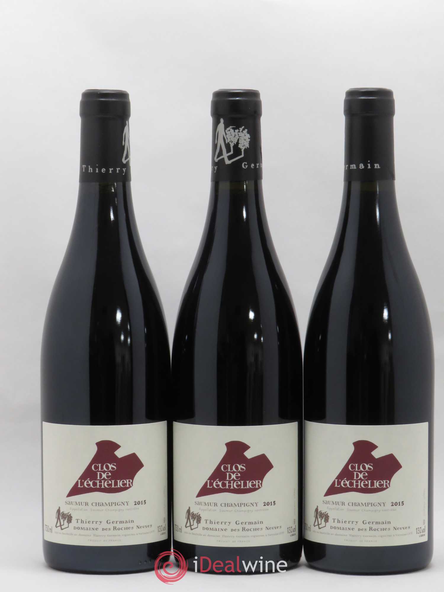 Saumur-Champigny Clos de l'Echelier Domaine des Roches Neuves - Thierry Germain 2015 - Lot de 3 bouteilles - 0