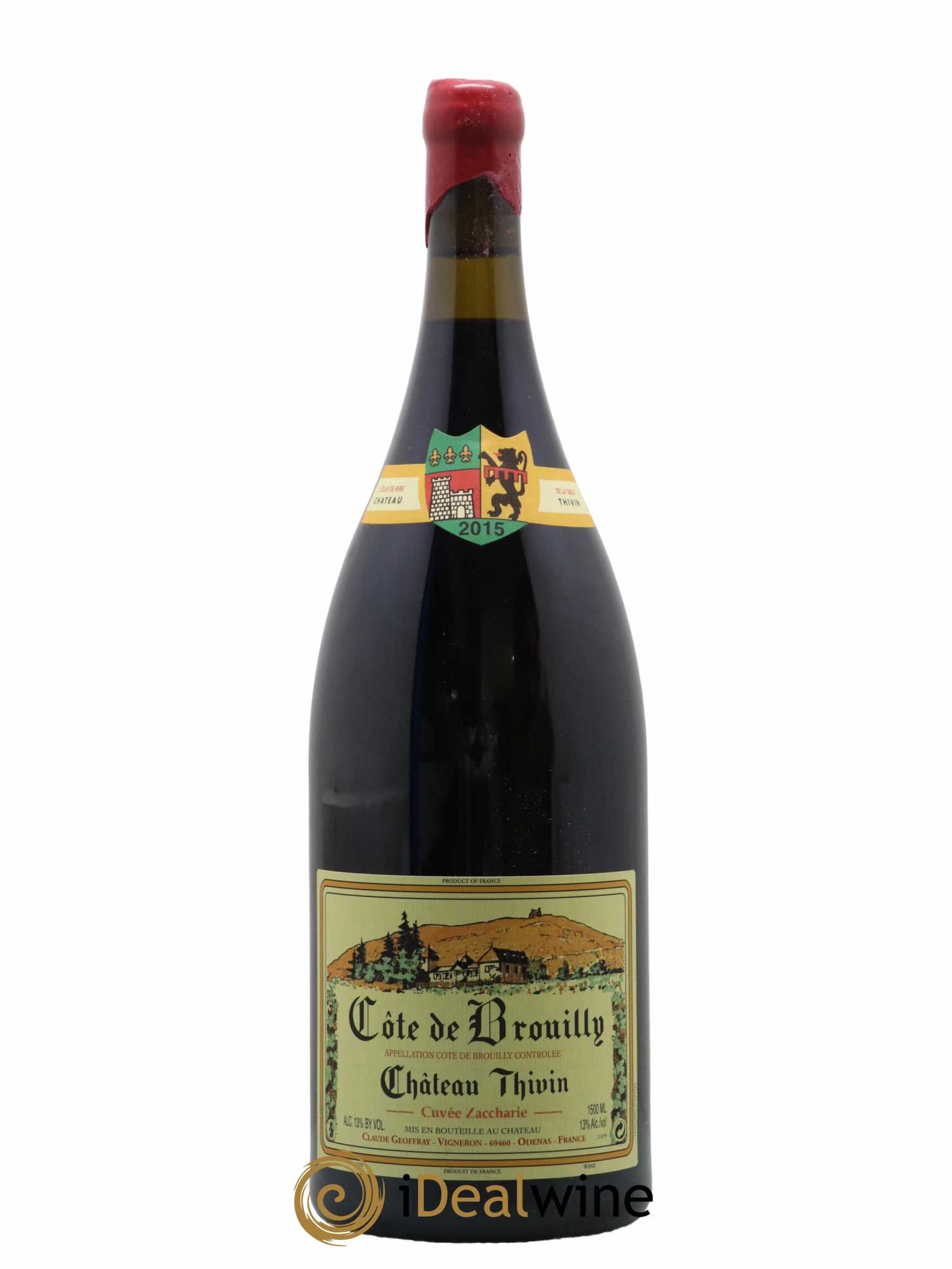 Côte de Brouilly Cuvée Zaccharie Château Thivin 2015 - Lot de 1 magnum - 0