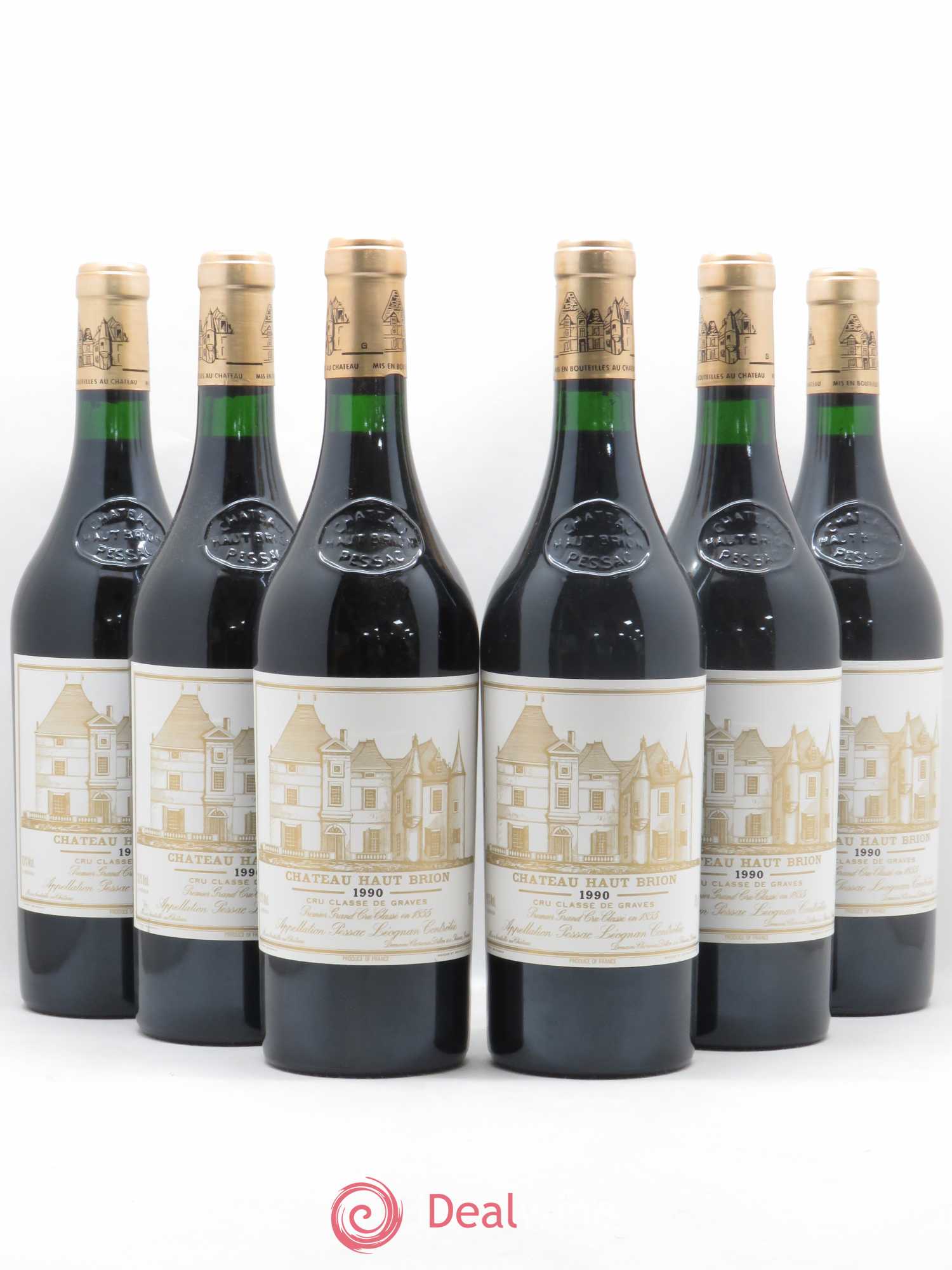 Château Haut Brion 1er Grand Cru Classé 1990 - Lot de 6 bouteilles - 0