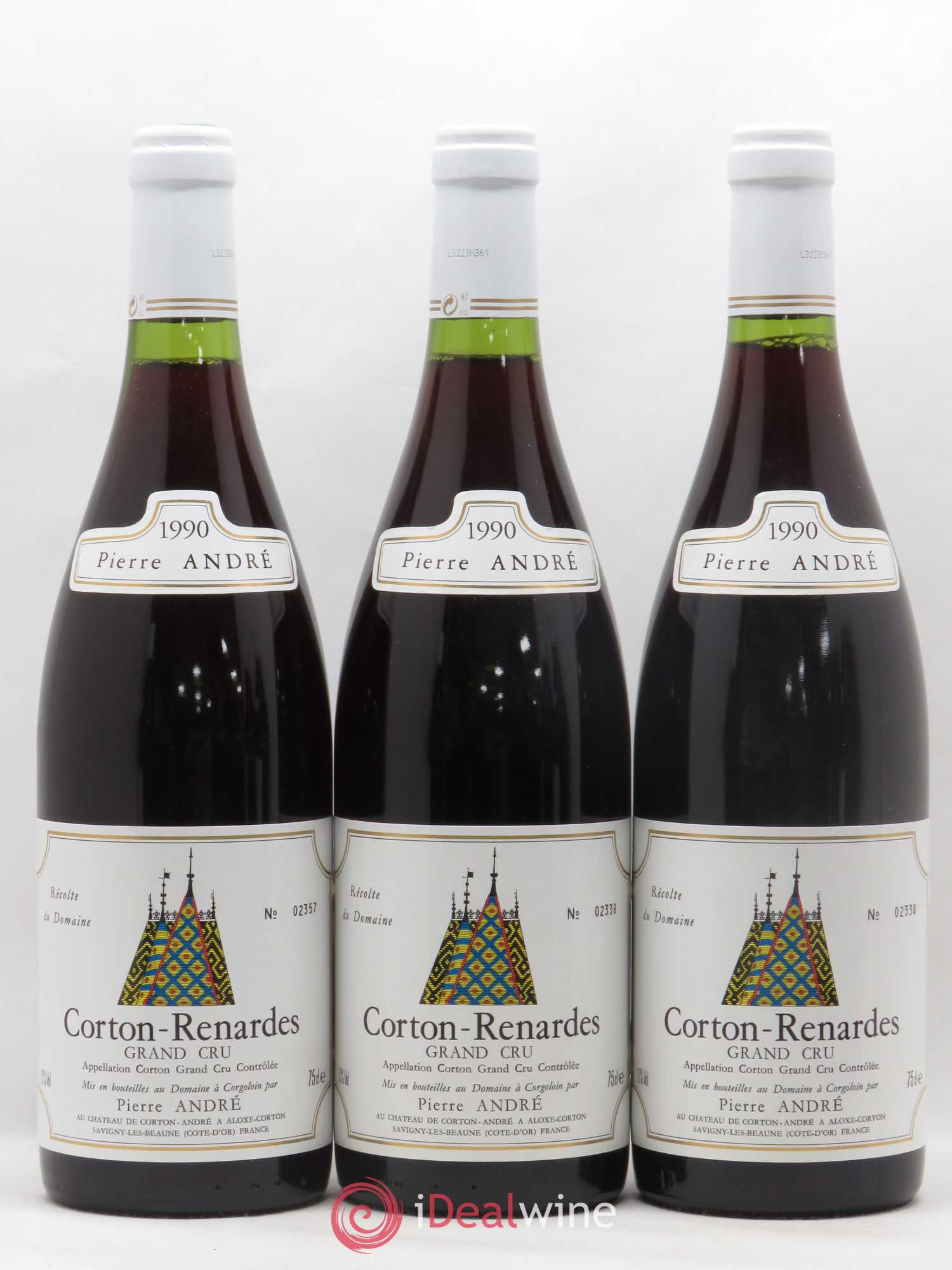 Corton Grand Cru Renardes Pierre Andre Château de Corton-André 1990 - Posten von 6 Flaschen - 1