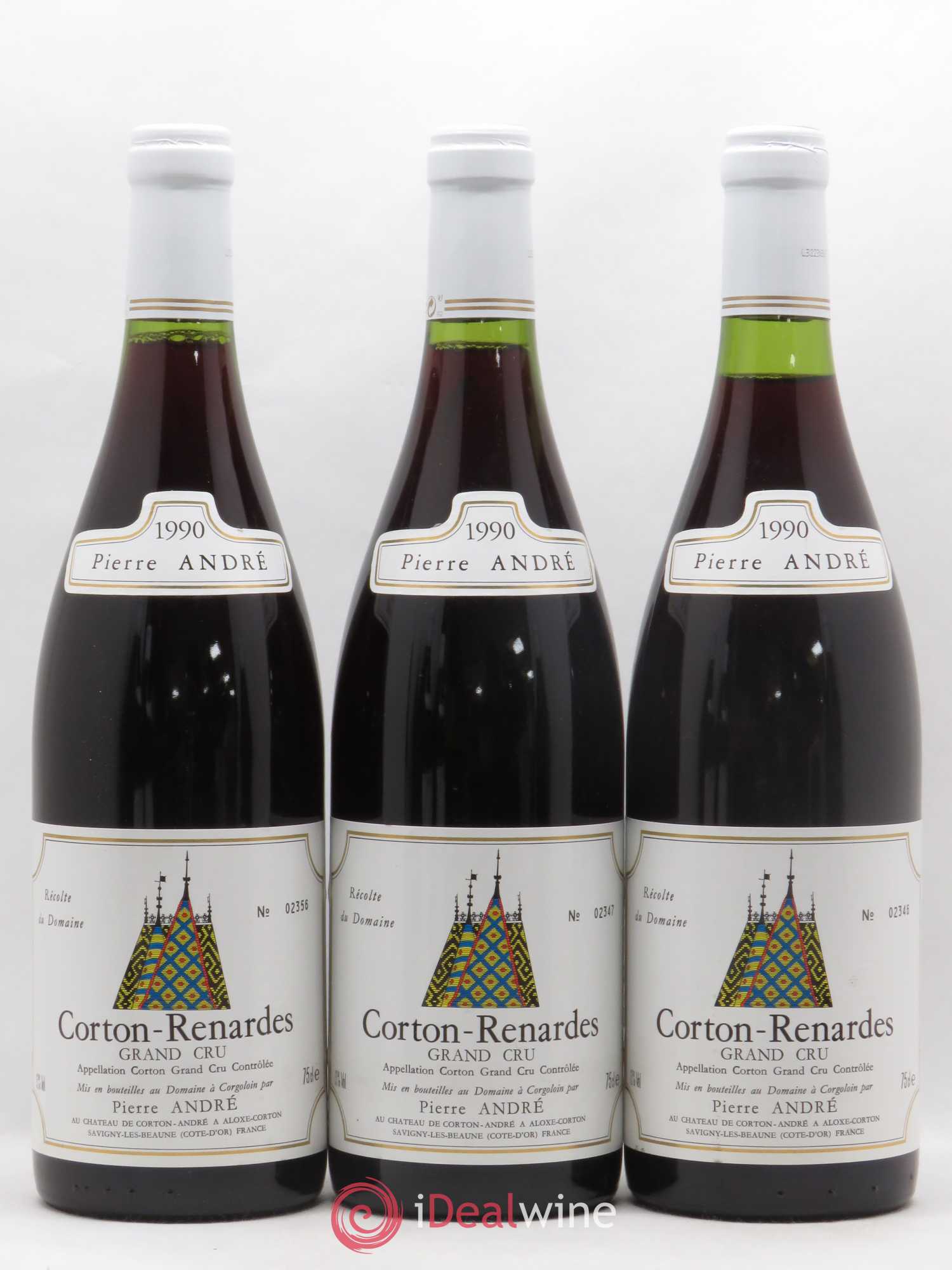Corton Grand Cru Renardes Pierre Andre Château de Corton-André 1990 - Posten von 6 Flaschen - 2