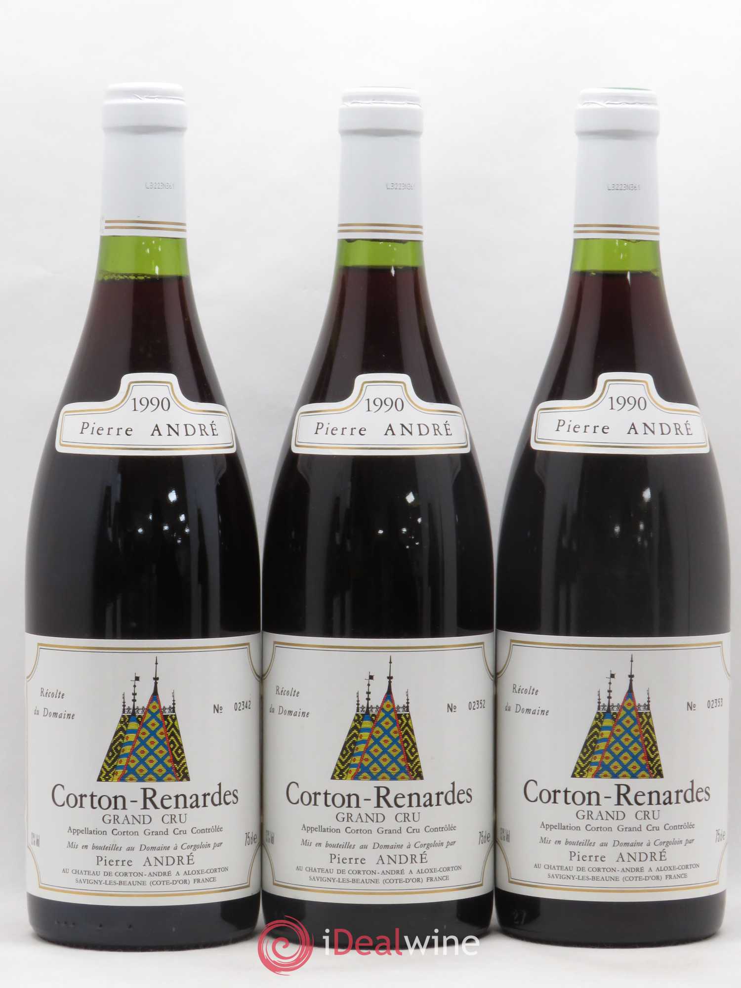 Corton Grand Cru Renardes Pierre Andre Château de Corton-André 1990 - Posten von 6 Flaschen - 2