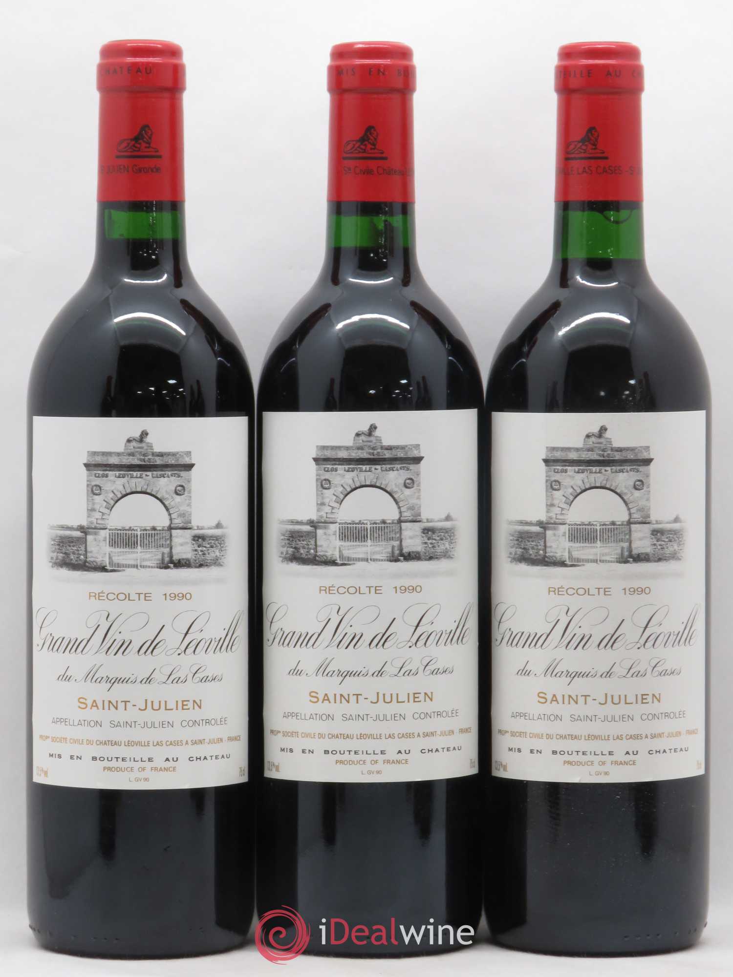 Château Léoville Las Cases 2ème Grand Cru Classé 1990 - Lot de 6 bouteilles - 1