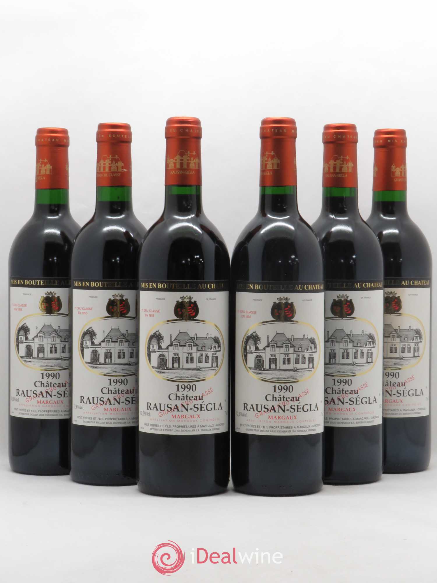 Château Rauzan Ségla Grand Cru Classé 1990 - Lot de 6 bouteilles - 0