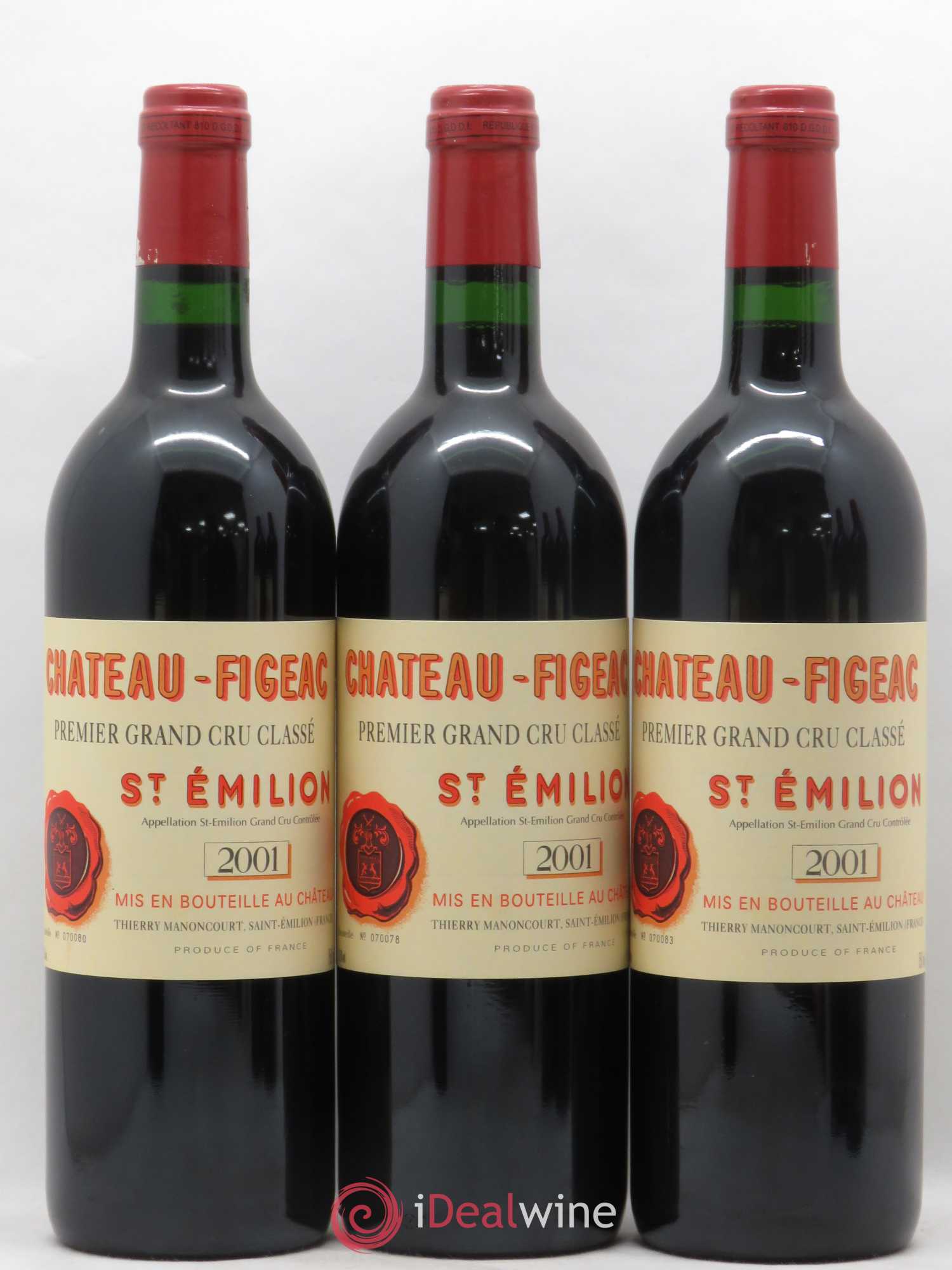 Château Figeac 1er Grand Cru Classé A 2001 - Lot de 6 bouteilles - 1