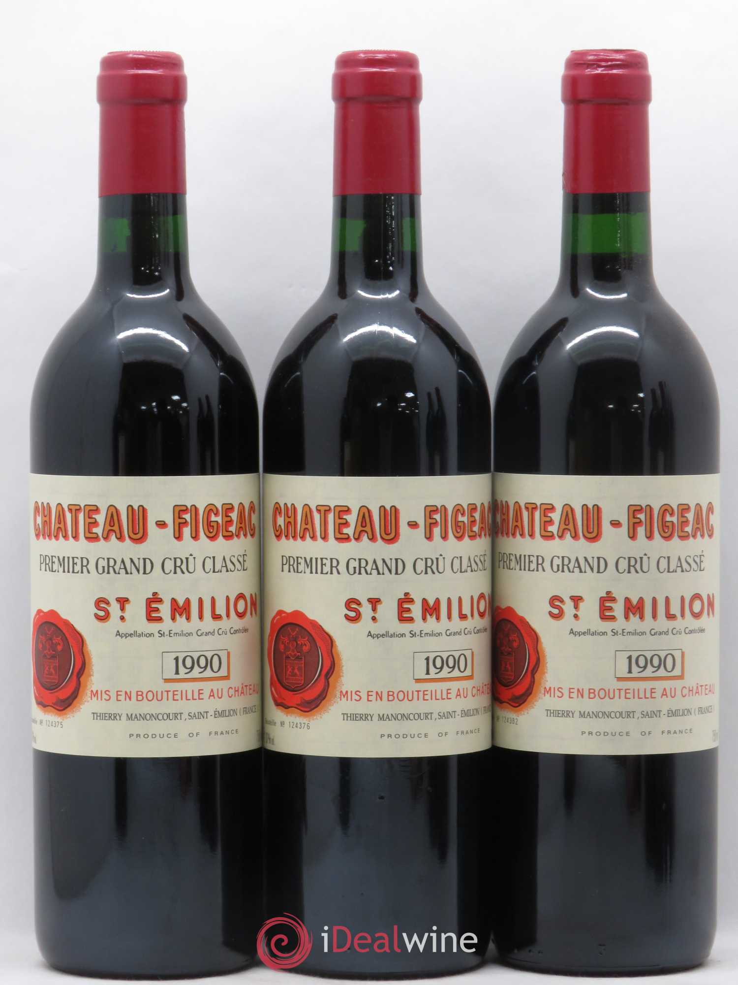 Château Figeac 1er Grand Cru Classé A 1990 - Lot de 6 bouteilles - 1
