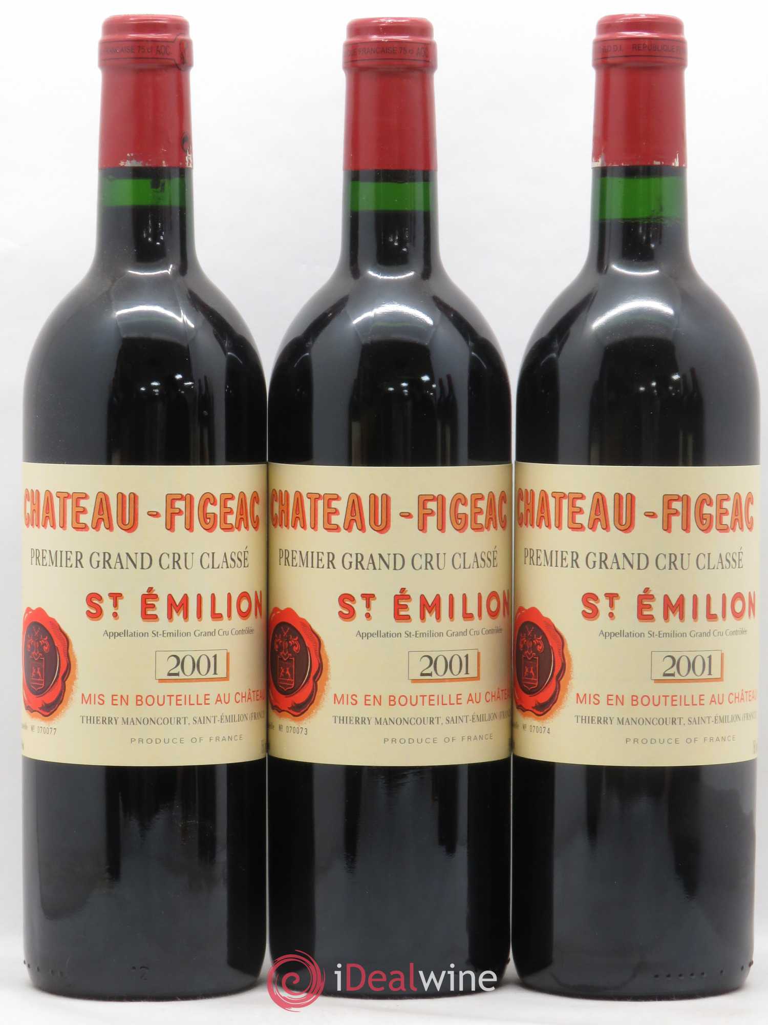 Château Figeac 1er Grand Cru Classé A 2001 - Lot de 6 bouteilles - 1