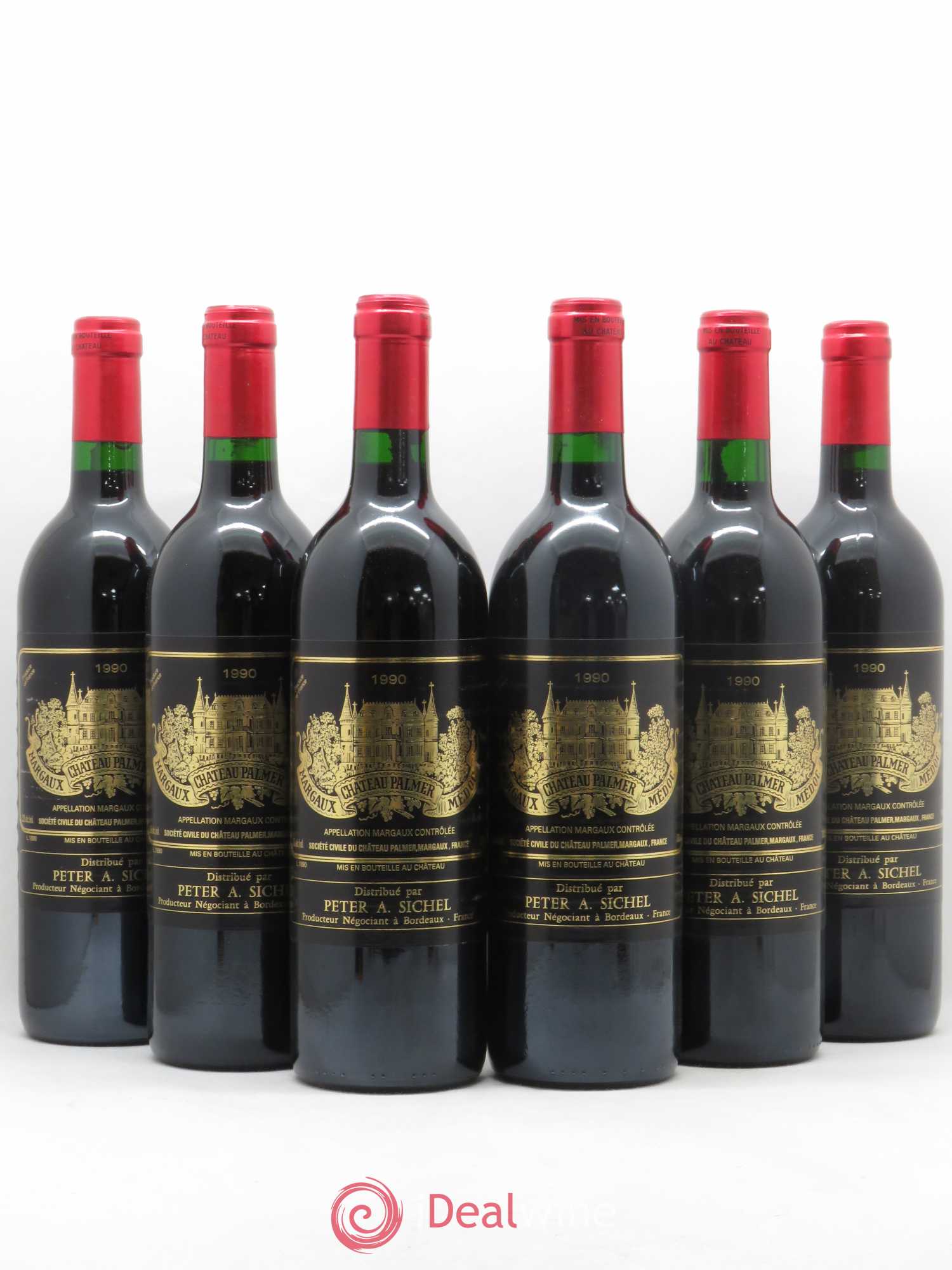 Château Palmer 3ème Grand Cru Classé 1990 - Lot de 6 bouteilles - 0
