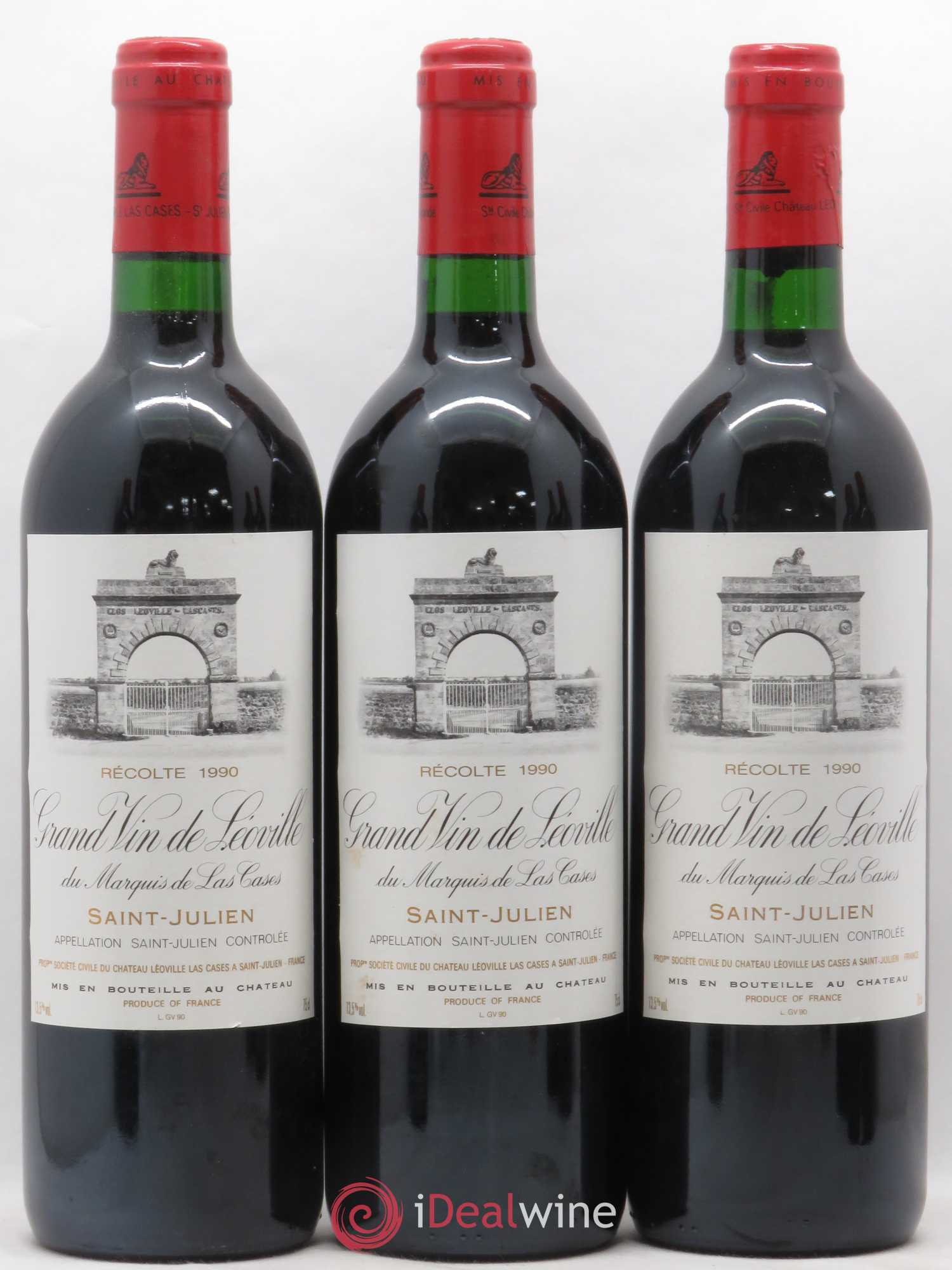 Château Léoville Las Cases 2ème Grand Cru Classé 1990 - Lotto di 6 bottiglie - 1
