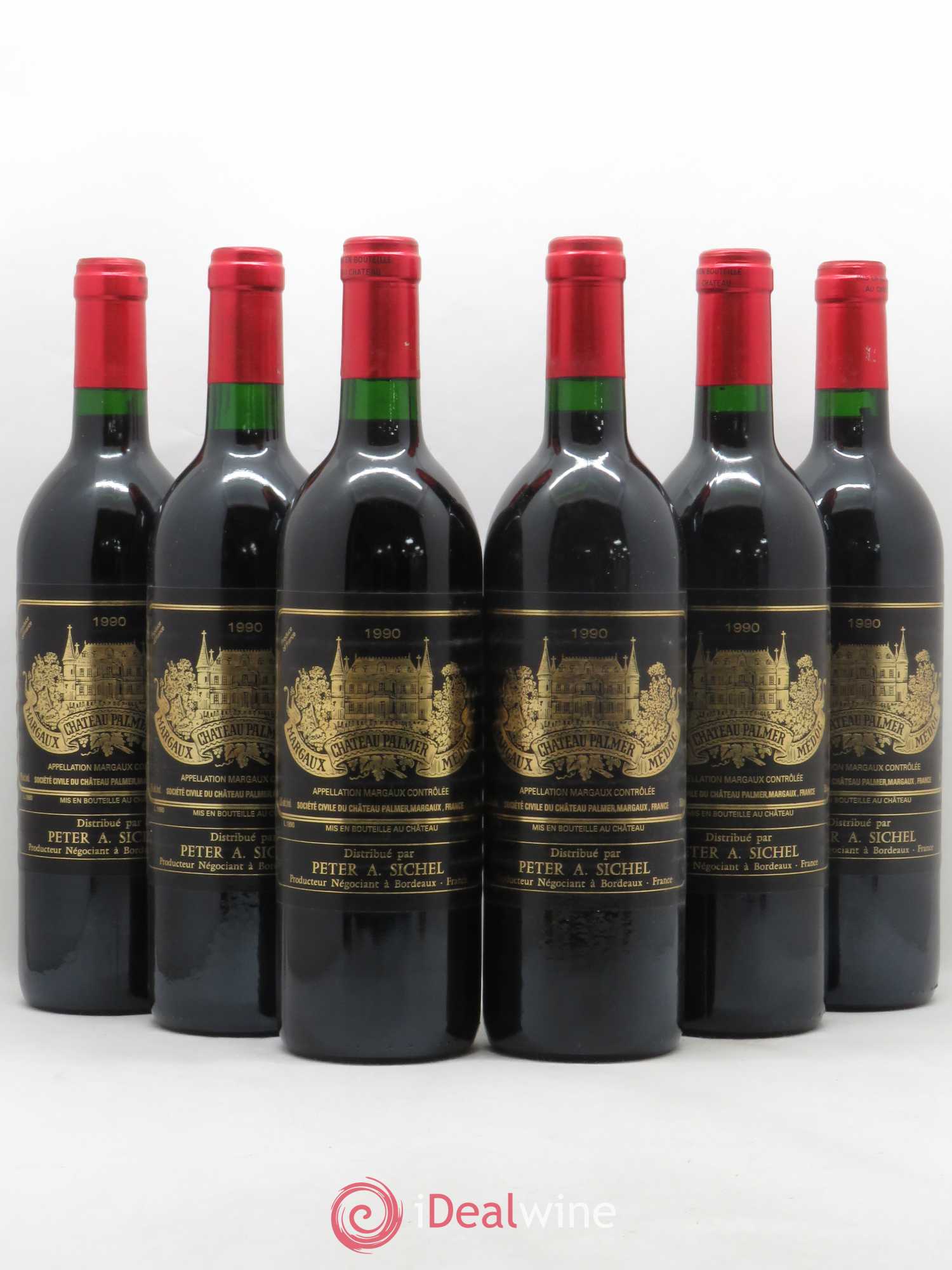 Château Palmer 3ème Grand Cru Classé 1990 - Lot de 6 bouteilles - 0