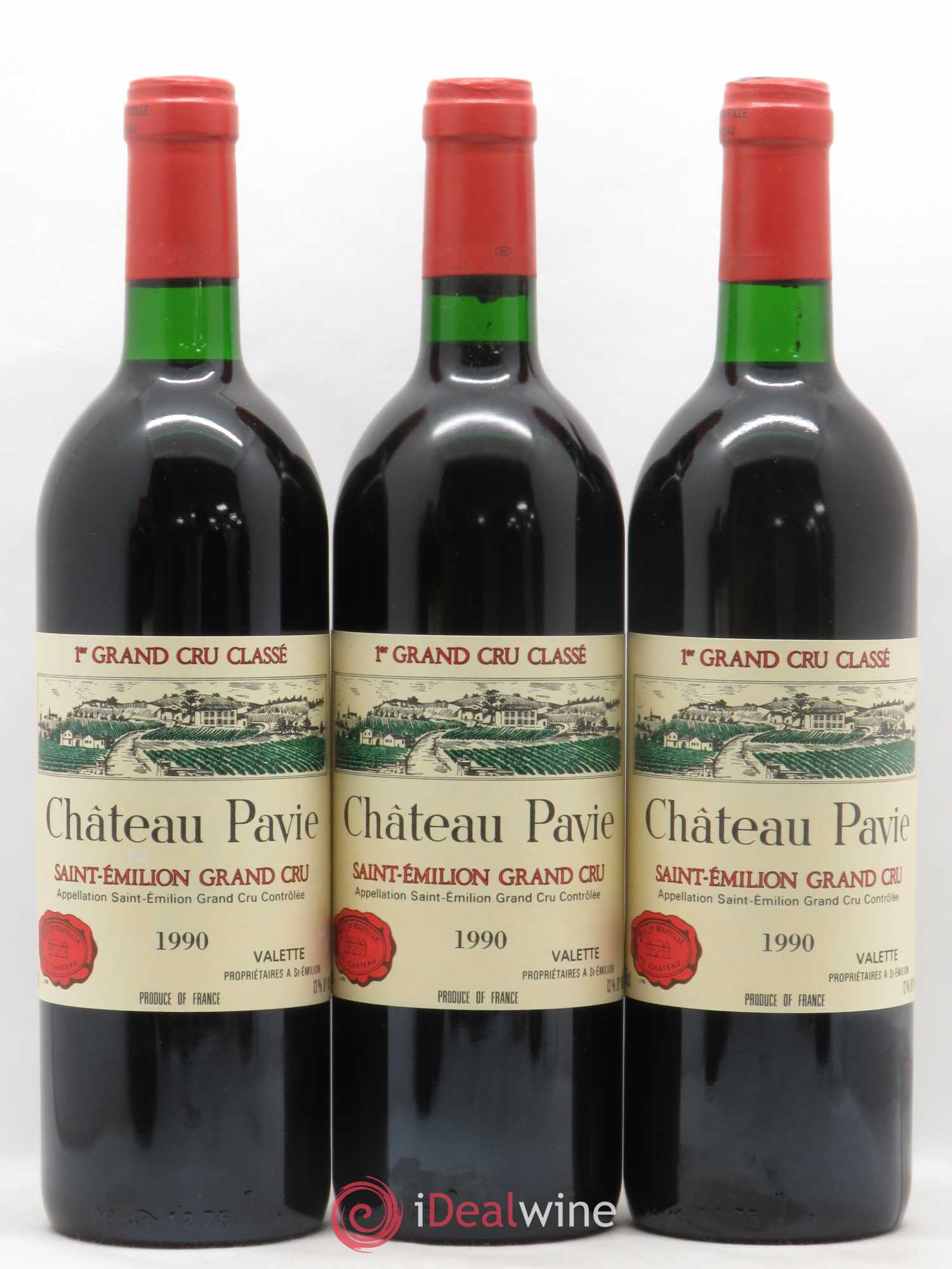 Château Pavie 1er Grand Cru Classé A 1990 - Lot de 6 bouteilles - 1