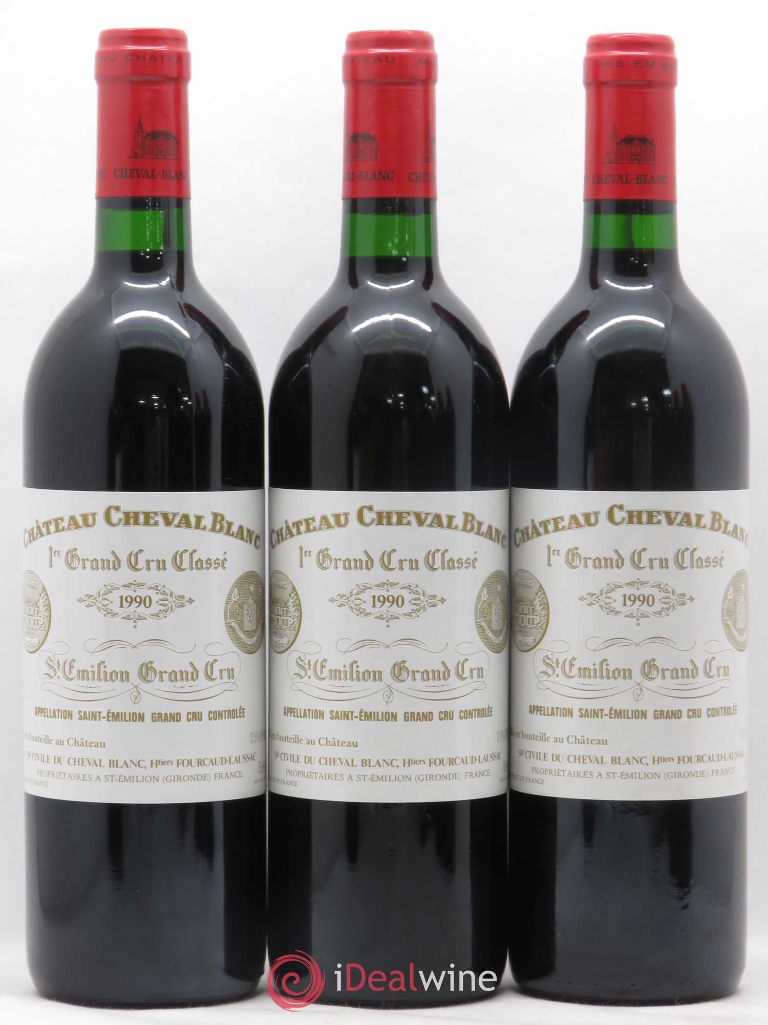 Château Cheval Blanc 1er Grand Cru Classé A 1990 - Lot de 6 bouteilles - 1