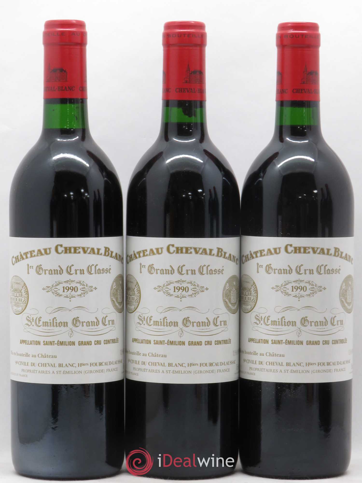 Château Cheval Blanc 1er Grand Cru Classé A 1990 - Lot de 6 bouteilles - 1