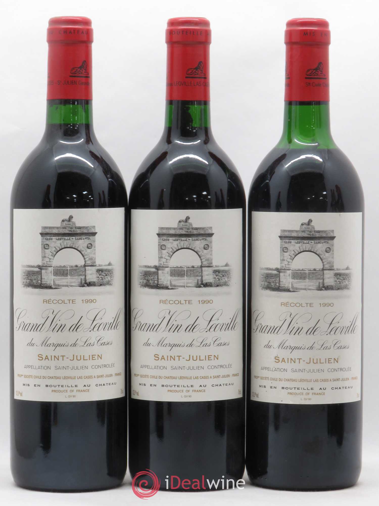 Château Léoville Las Cases 2ème Grand Cru Classé 1990 - Lotto di 6 bottiglie - 2