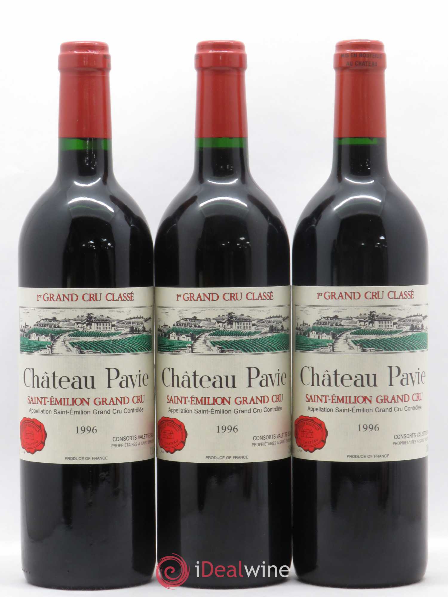 Château Pavie 1er Grand Cru Classé A 1996 - Lot de 12 bouteilles - 1