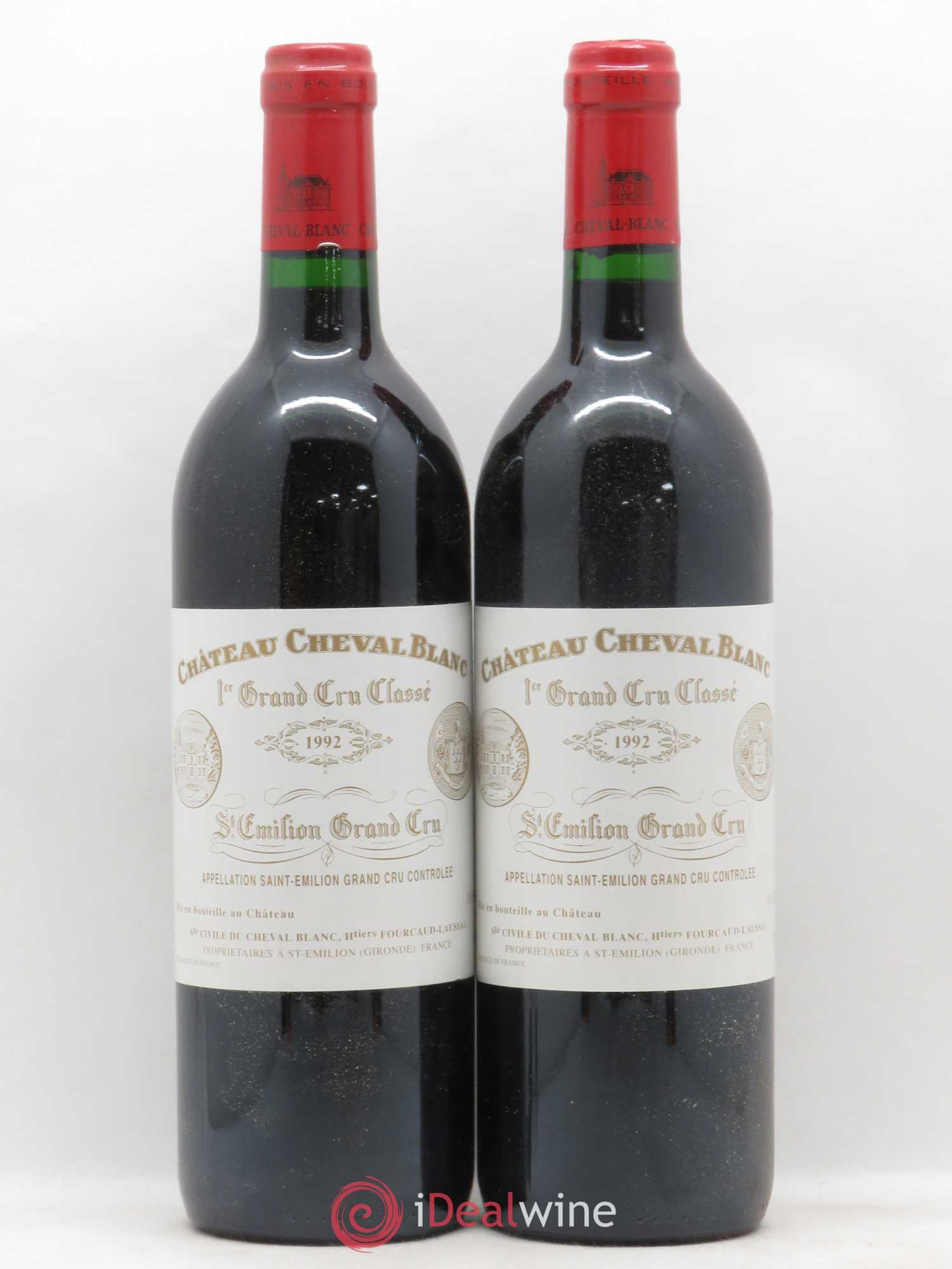 Château Cheval Blanc 1er Grand Cru Classé A 1992 - Lot de 2 bouteilles - 0