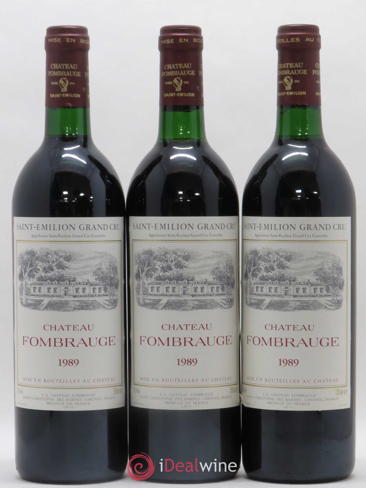 Château Fombrauge Grand Cru Classé 1989 - Lot de 6 bouteilles - 1