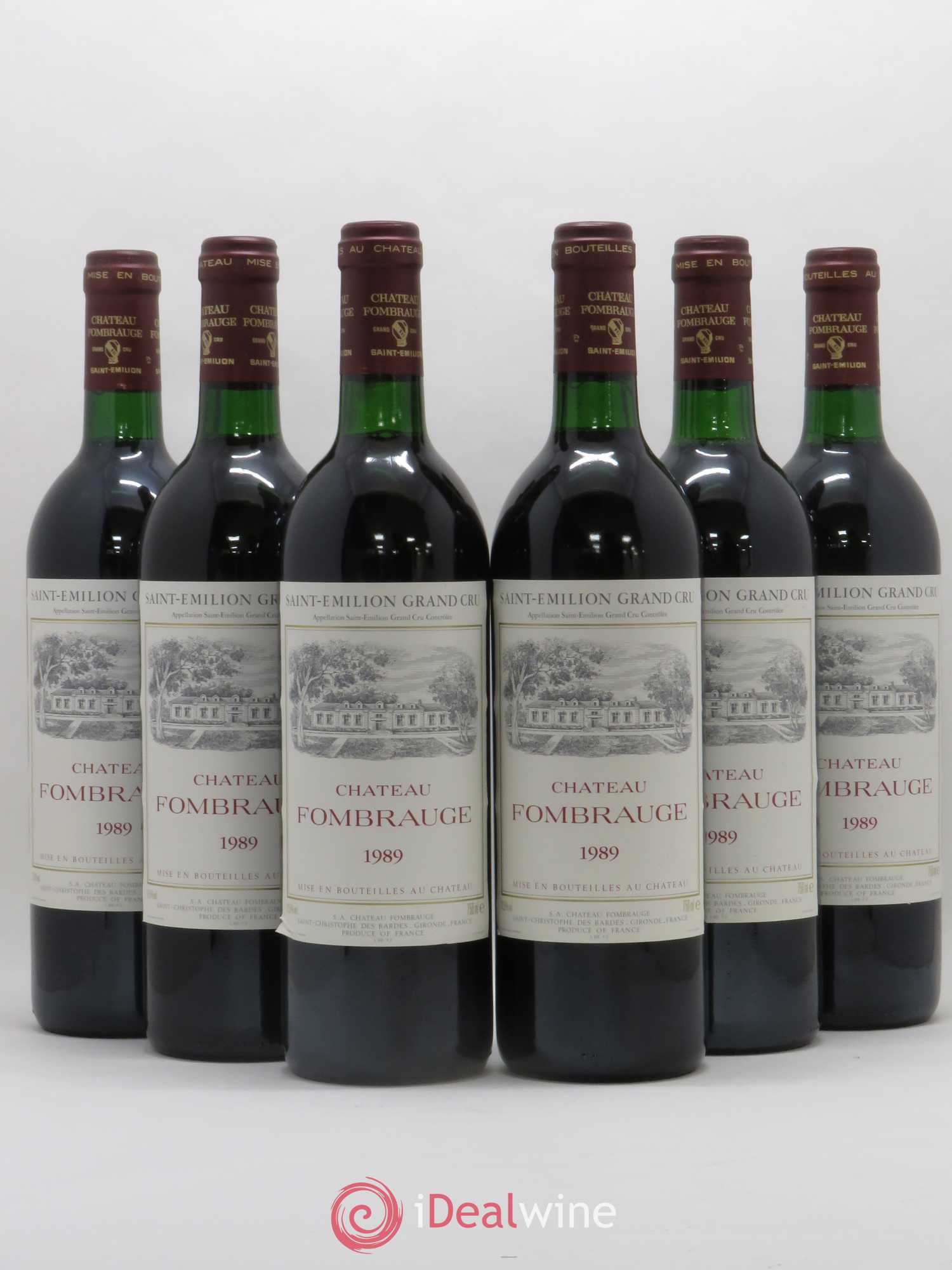 Château Fombrauge Grand Cru Classé 1989 - Lot de 6 bouteilles - 0