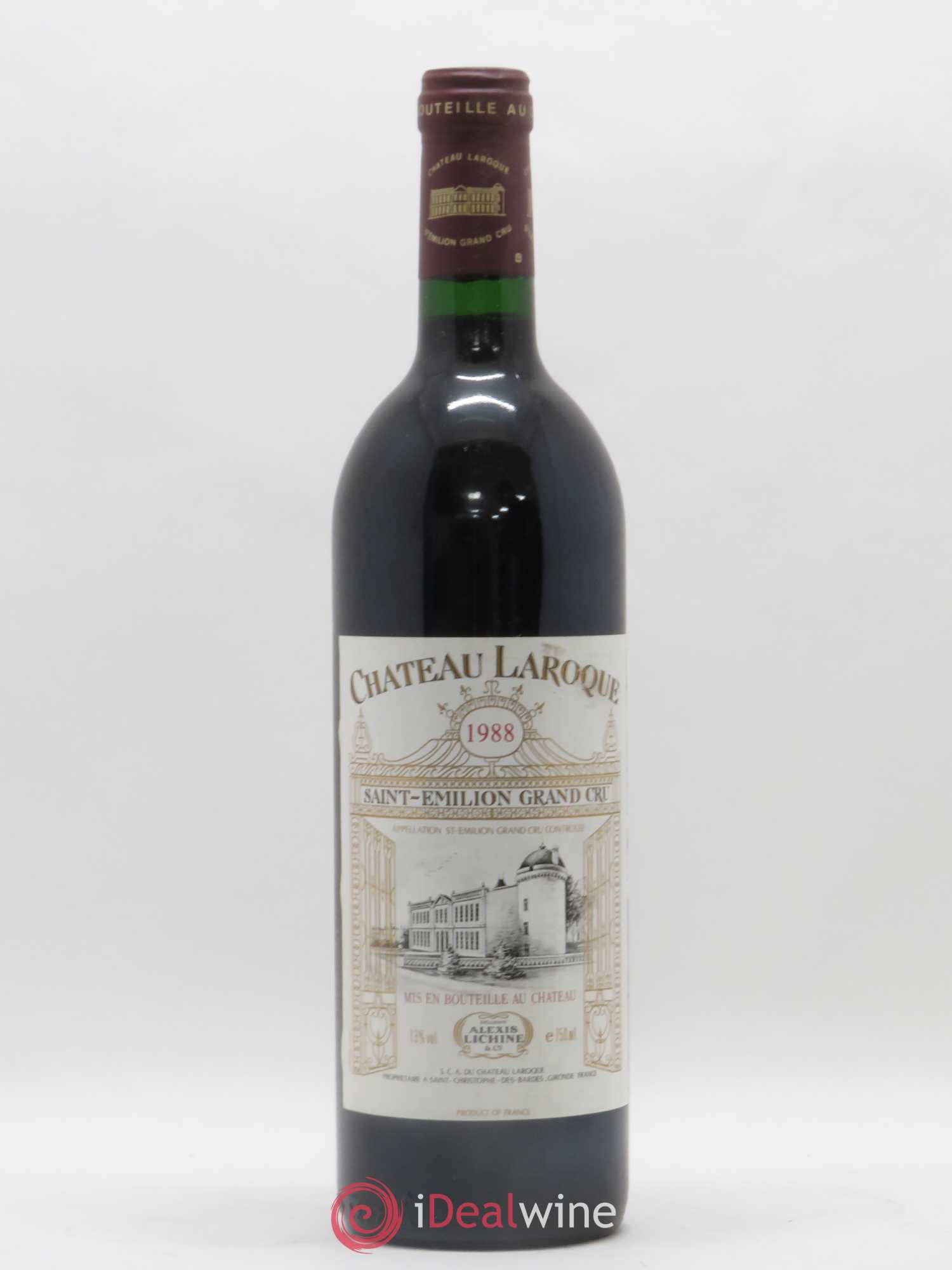 Château Laroque Grand Cru Classé 1988 - Lot de 1 bouteille - 0