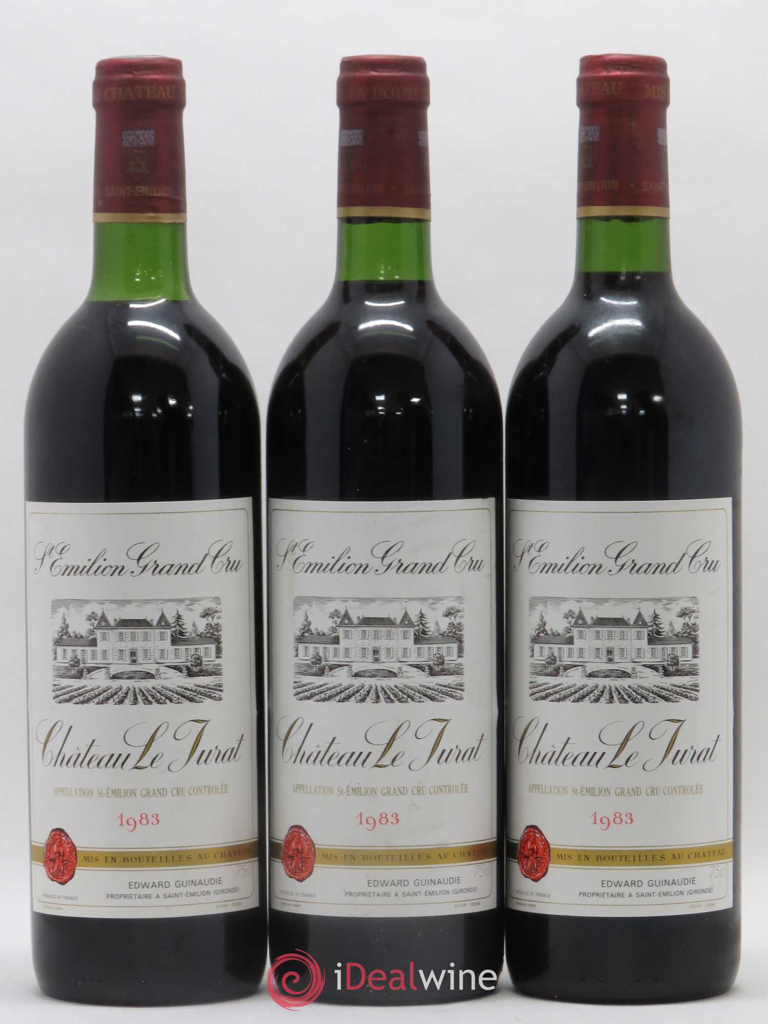 Château le Jurat 1983 - Lot de 3 bouteilles - 0