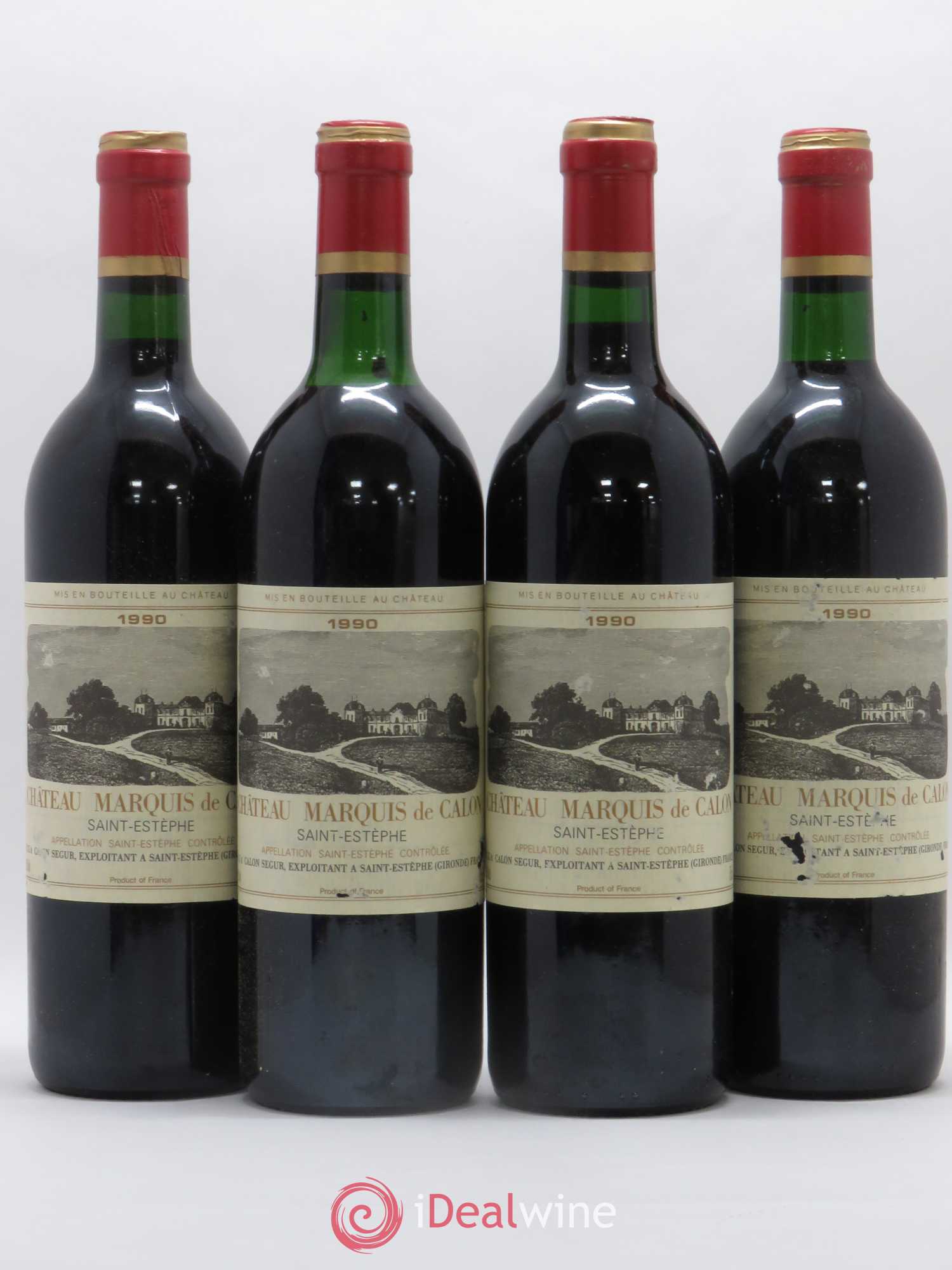 Marquis de Calon Second Vin 1990 - Lot de 4 bouteilles - 0