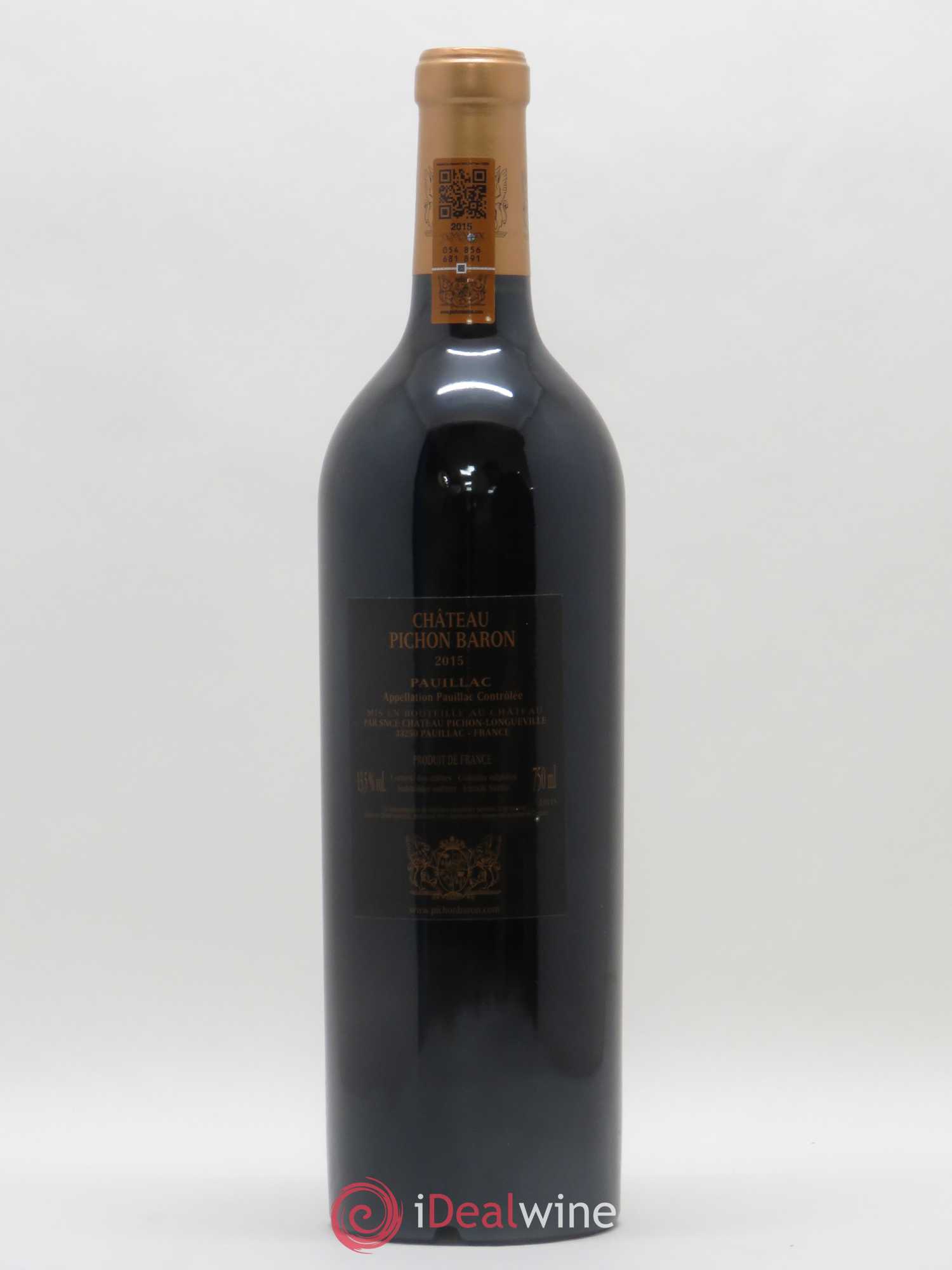 Pichon Longueville Baron 2ème Grand Cru Classé 2015 - Lot de 1 bouteille - 1