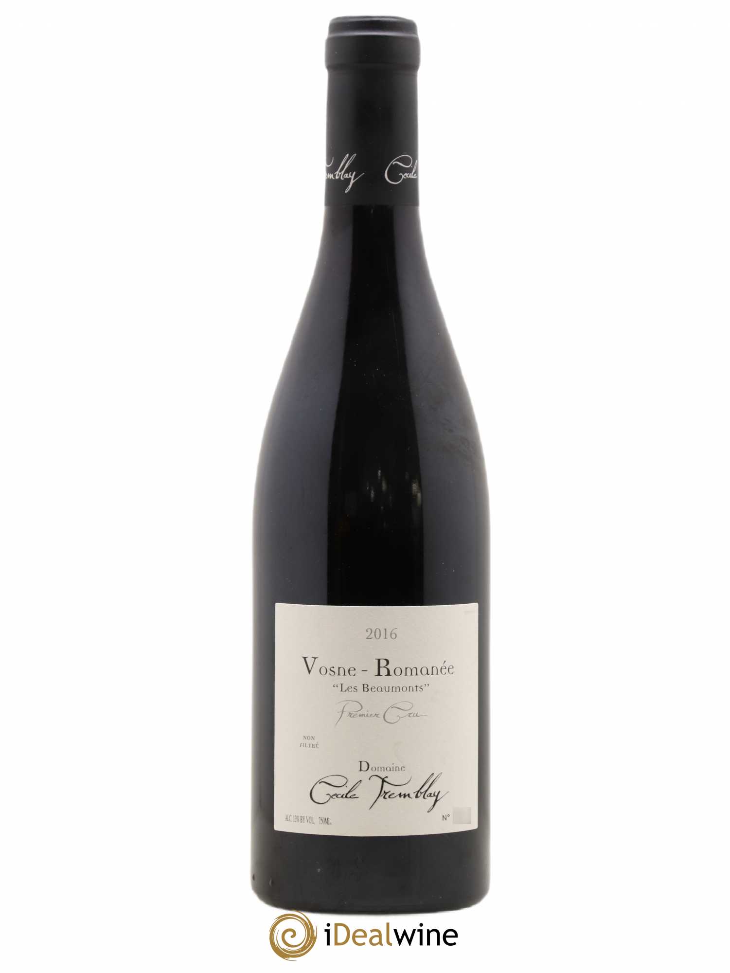 Vosne-Romanée 1er Cru Les Beaumonts (ou Beaux Monts) Cécile Tremblay 2016 - Lot de 1 bouteille - 0