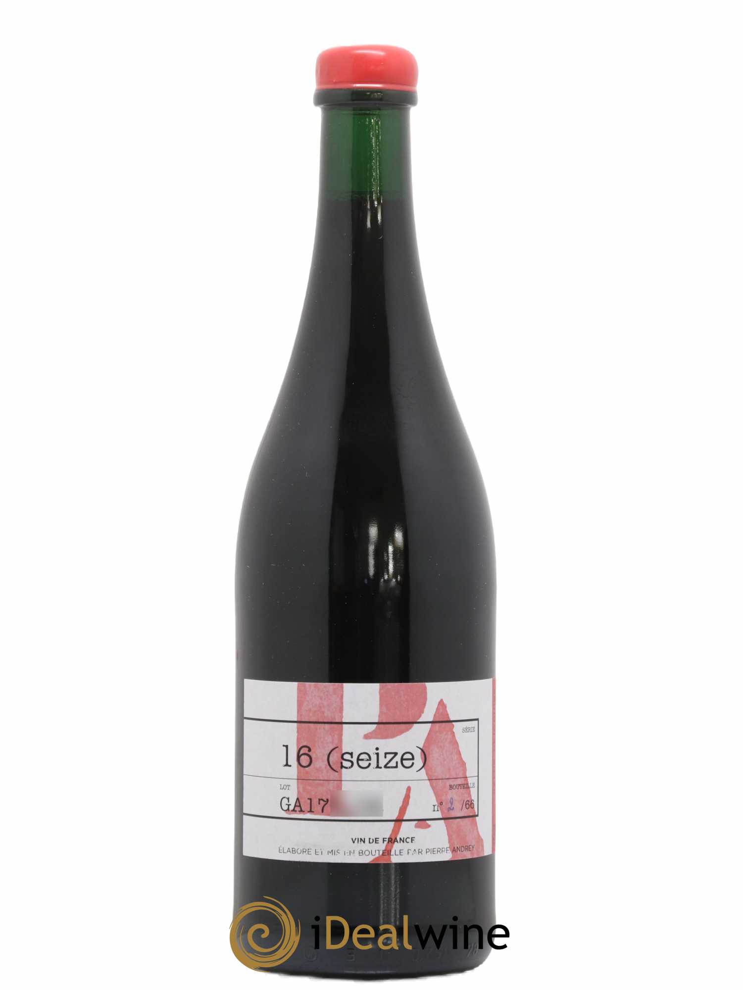 Vin de France 16 (seize) GA 17 Pierre Andrey 2017 - Posten von 1 Flasche - 0