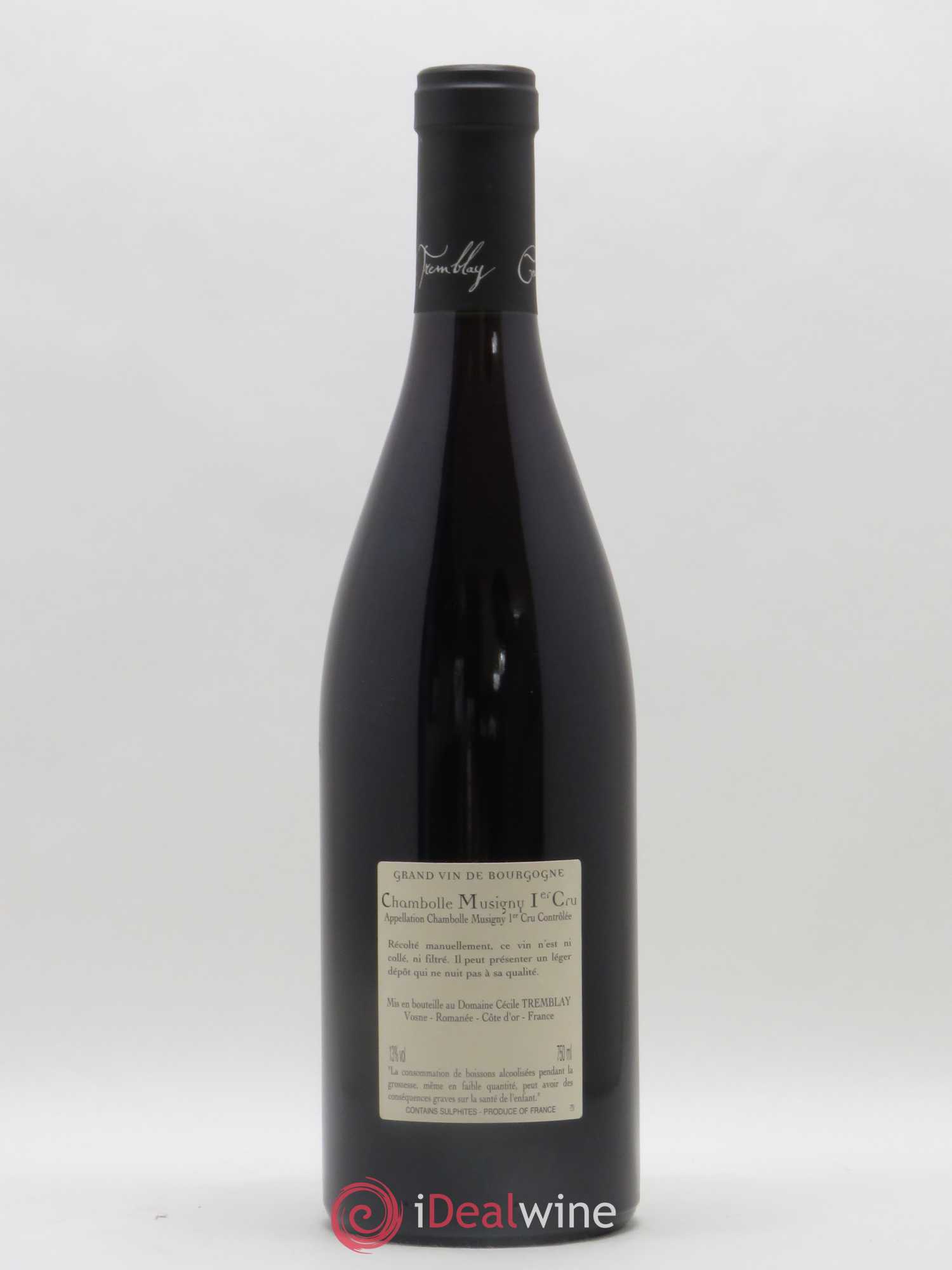 Chambolle-Musigny 1er Cru Les Feusselottes Cécile Tremblay 2017 - Lot de 1 bouteille - 1