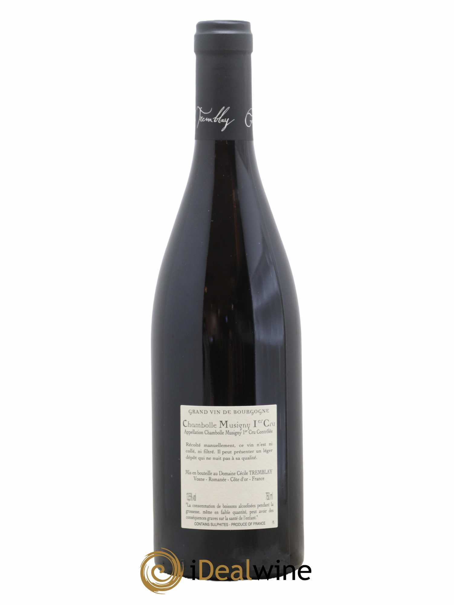Chambolle-Musigny 1er Cru Les Feusselottes Cécile Tremblay 2019 - Lot de 1 bouteille - 1